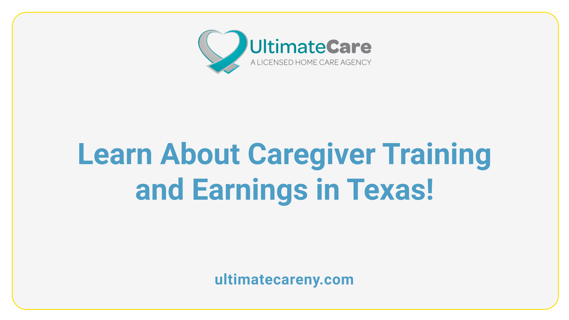 Learn About Caregiver Training and Earnings in Texas!