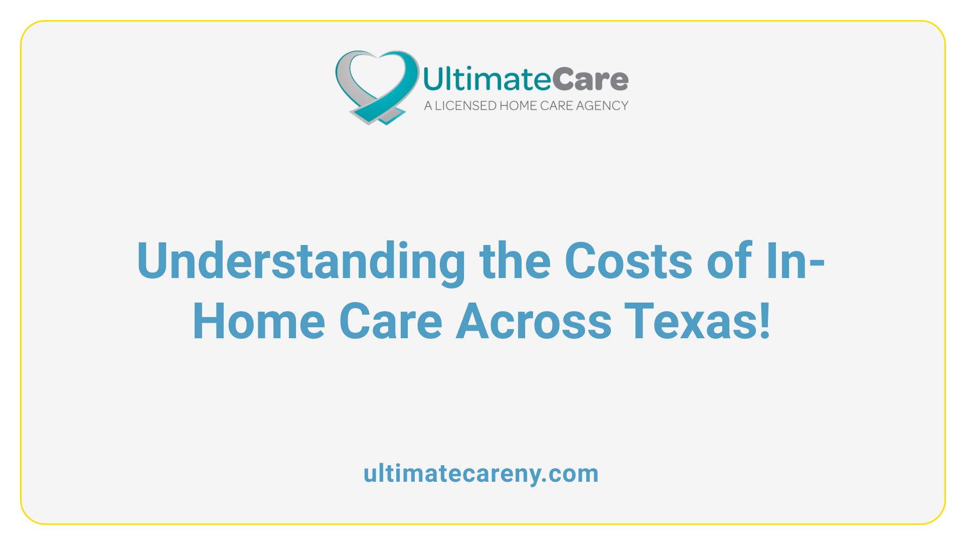 Understanding the Costs of In-Home Care Across Texas!