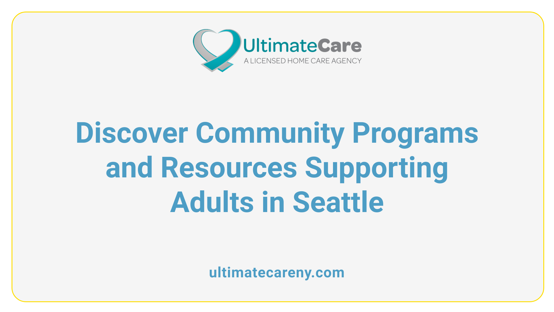 Discover Community Programs and Resources Supporting Adults in Seattle