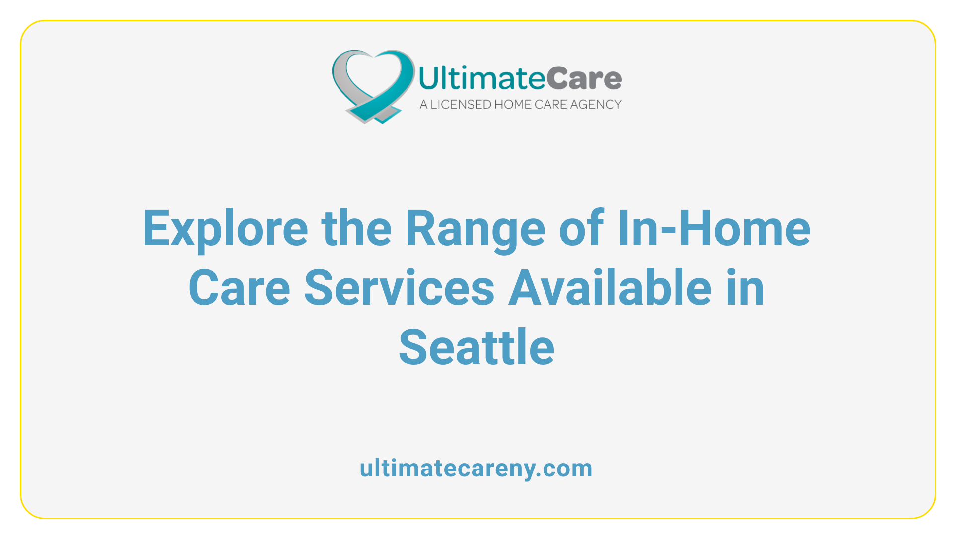 Explore the Range of In-Home Care Services Available in Seattle