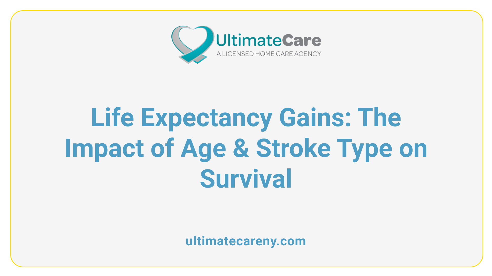 Life Expectancy Gains: The Impact of Age &amp; Stroke Type on Survival