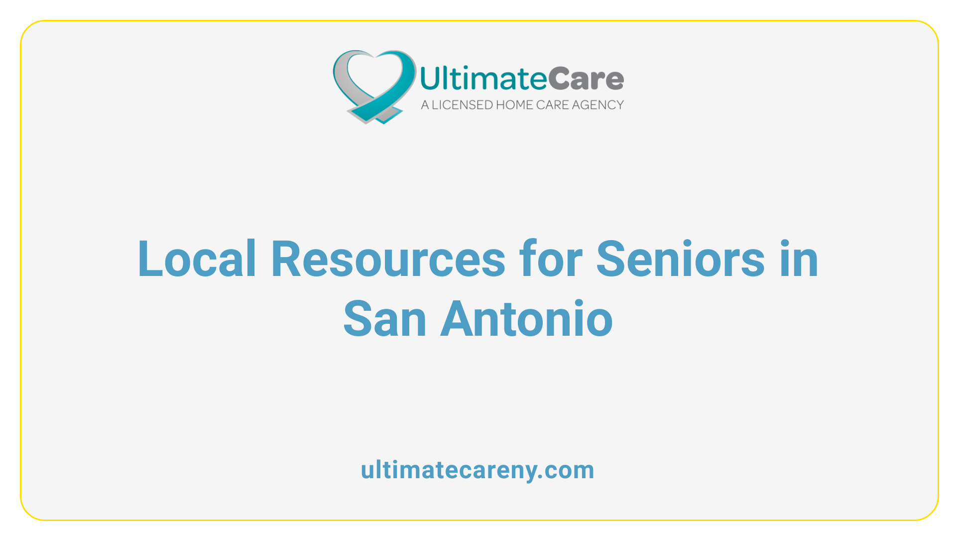 Local Resources for Seniors in San Antonio