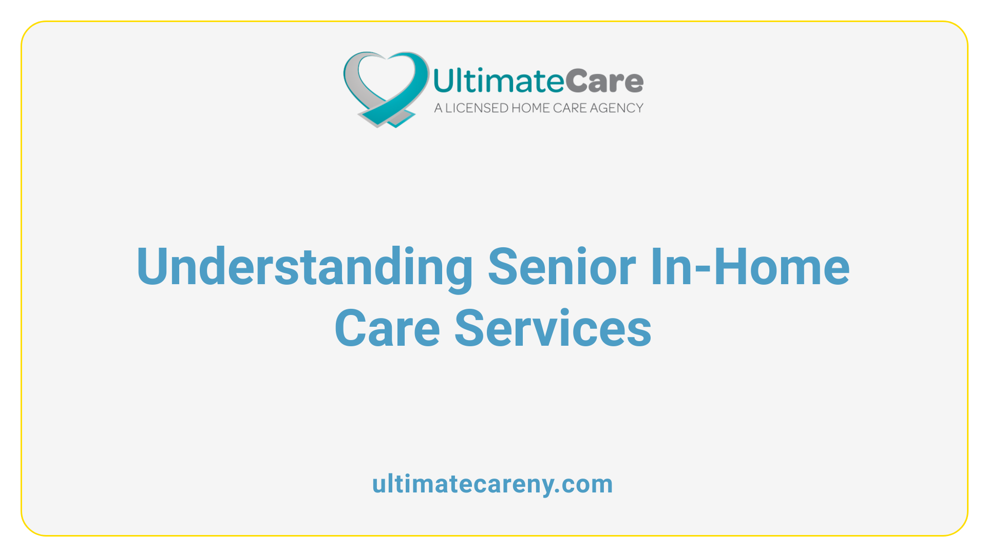 Understanding Senior In-Home Care Services