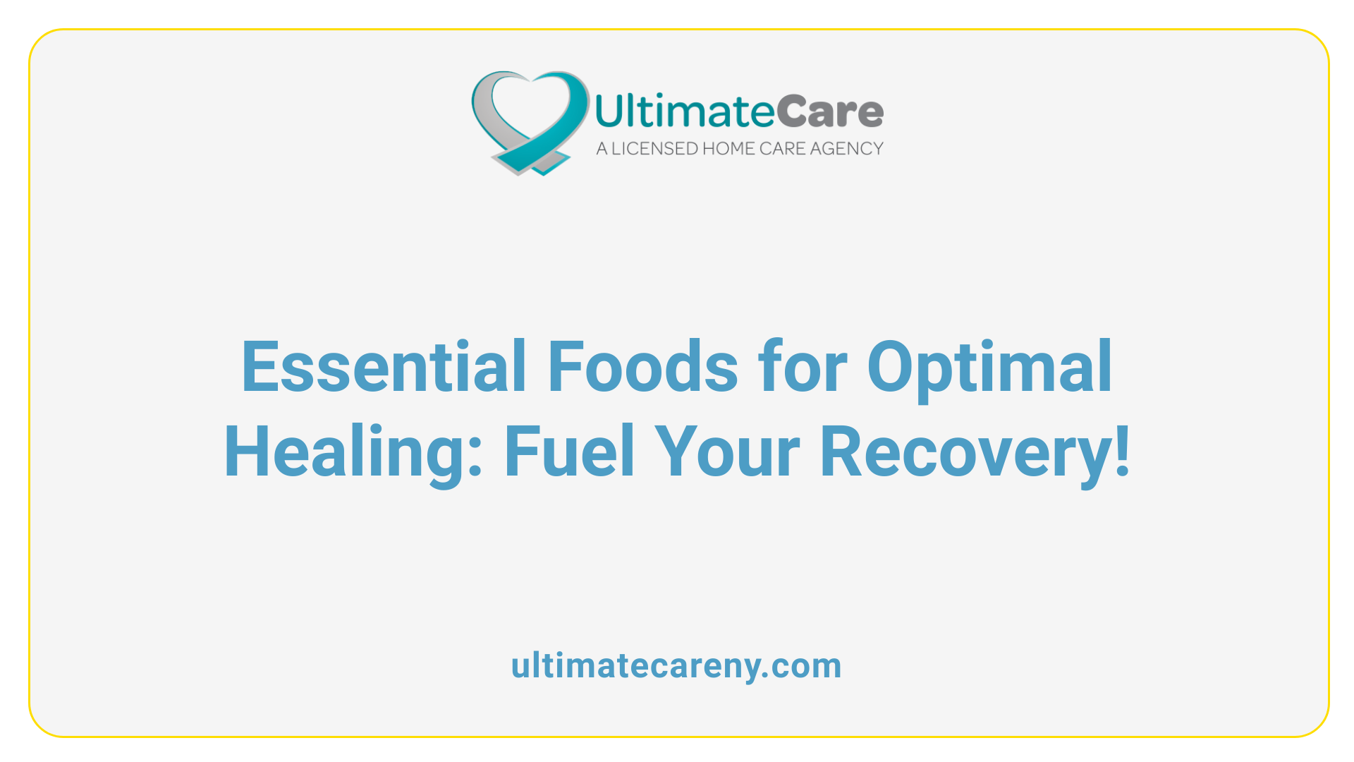 Essential Foods for Optimal Healing: Fuel Your Recovery!