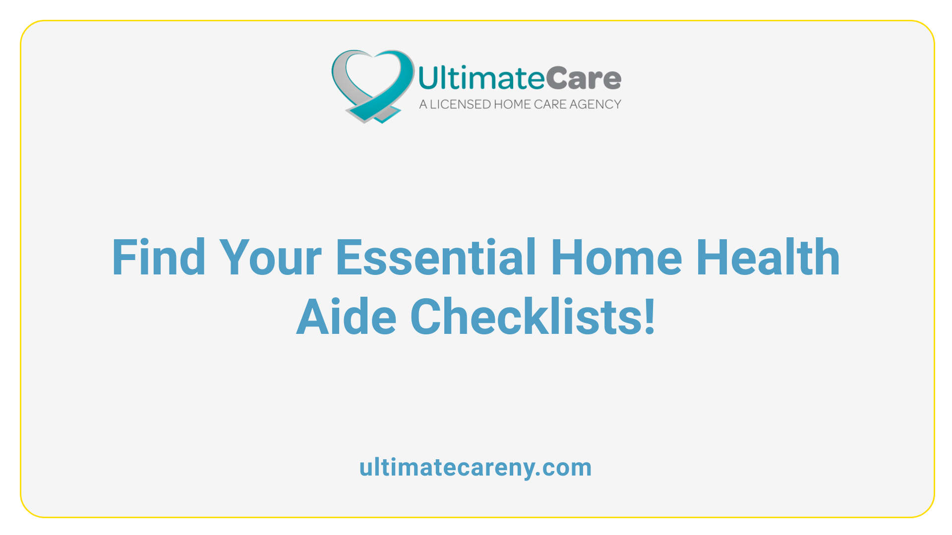 Find Your Essential Home Health Aide Checklists!