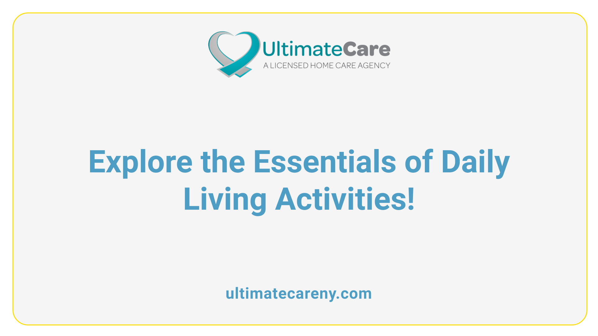 Explore the Essentials of Daily Living Activities!