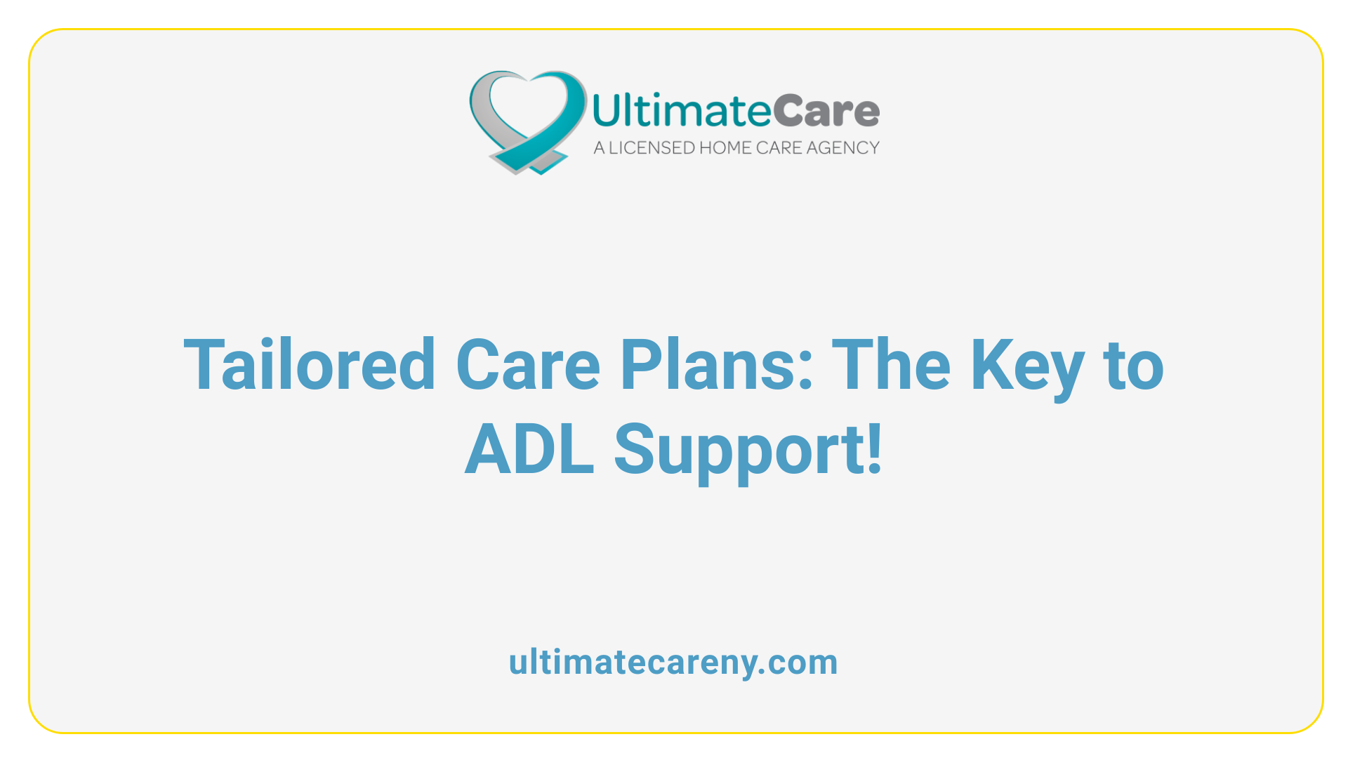 Tailored Care Plans: The Key to ADL Support!