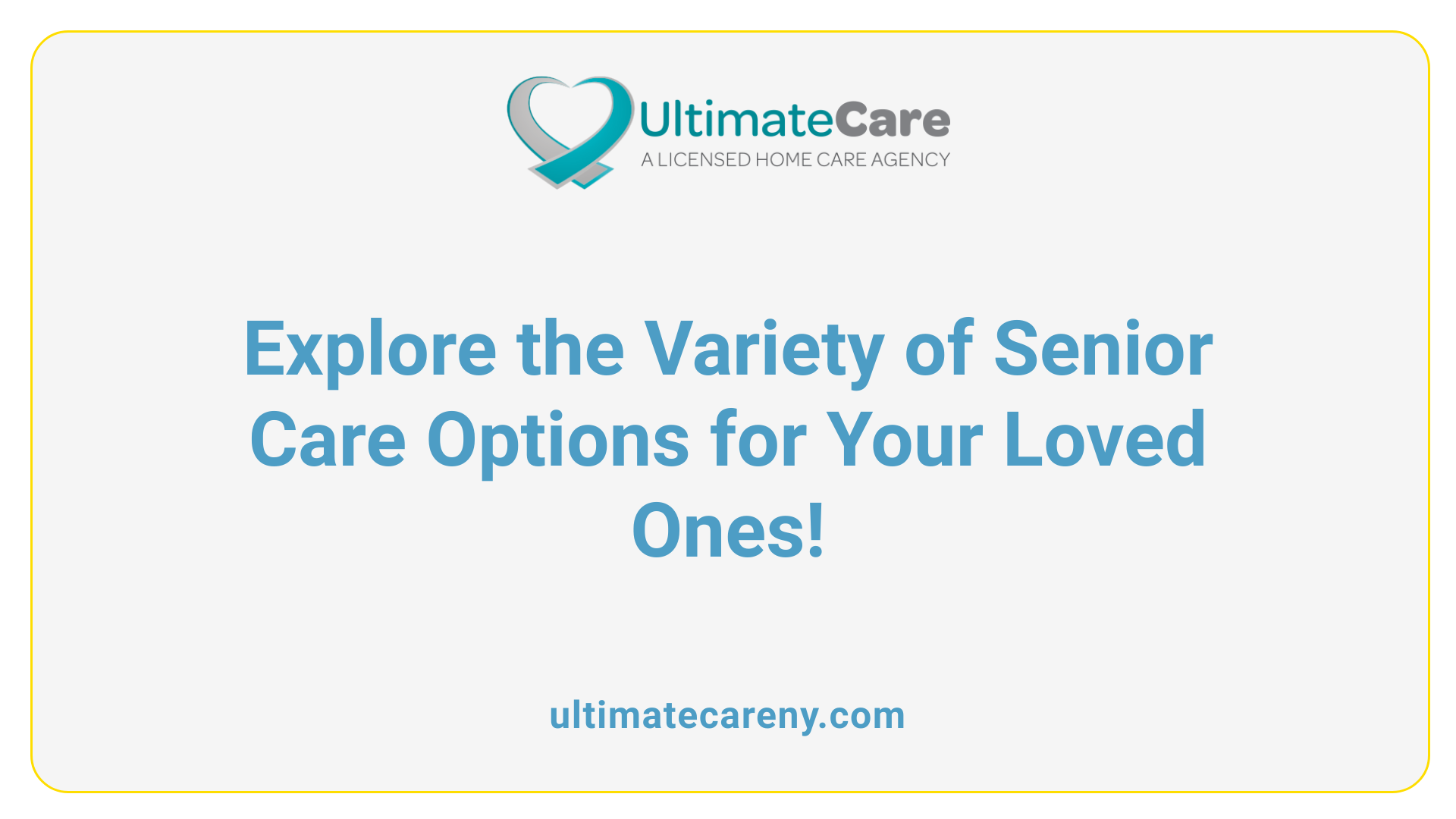 Explore the Variety of Senior Care Options for Your Loved Ones!
