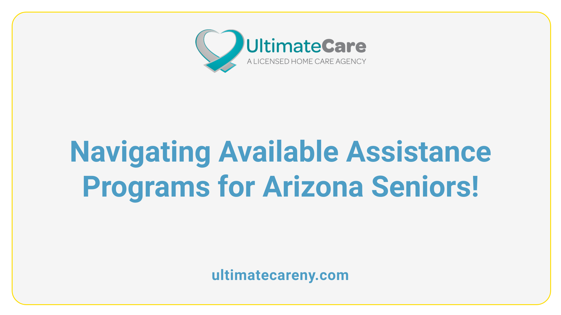 Navigating Available Assistance Programs for Arizona Seniors!