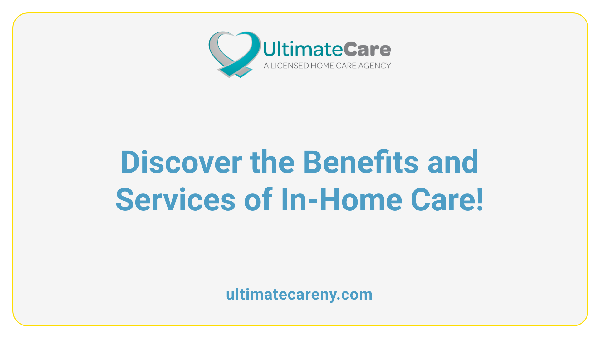 Discover the Benefits and Services of In-Home Care!