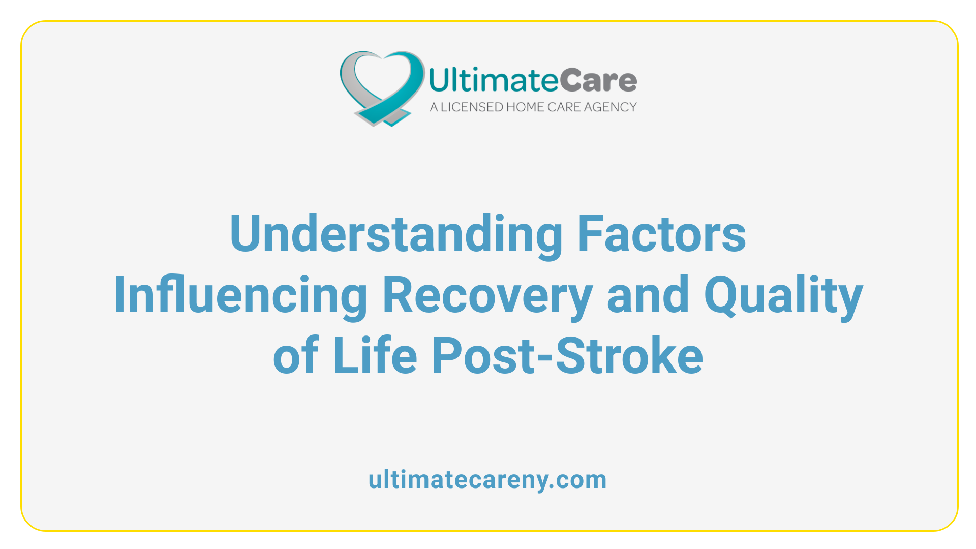 Understanding Factors Influencing Recovery and Quality of Life Post-Stroke