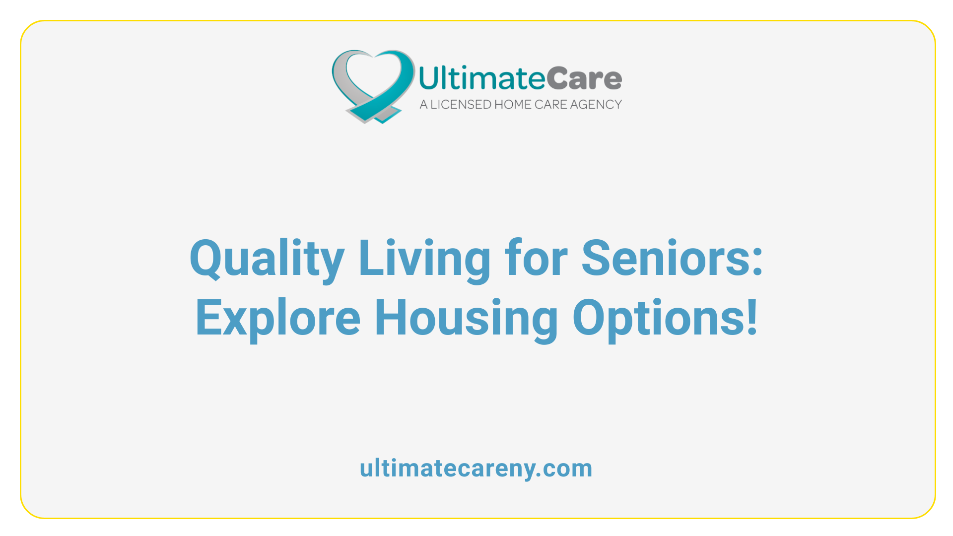 Quality Living for Seniors: Explore Housing Options!