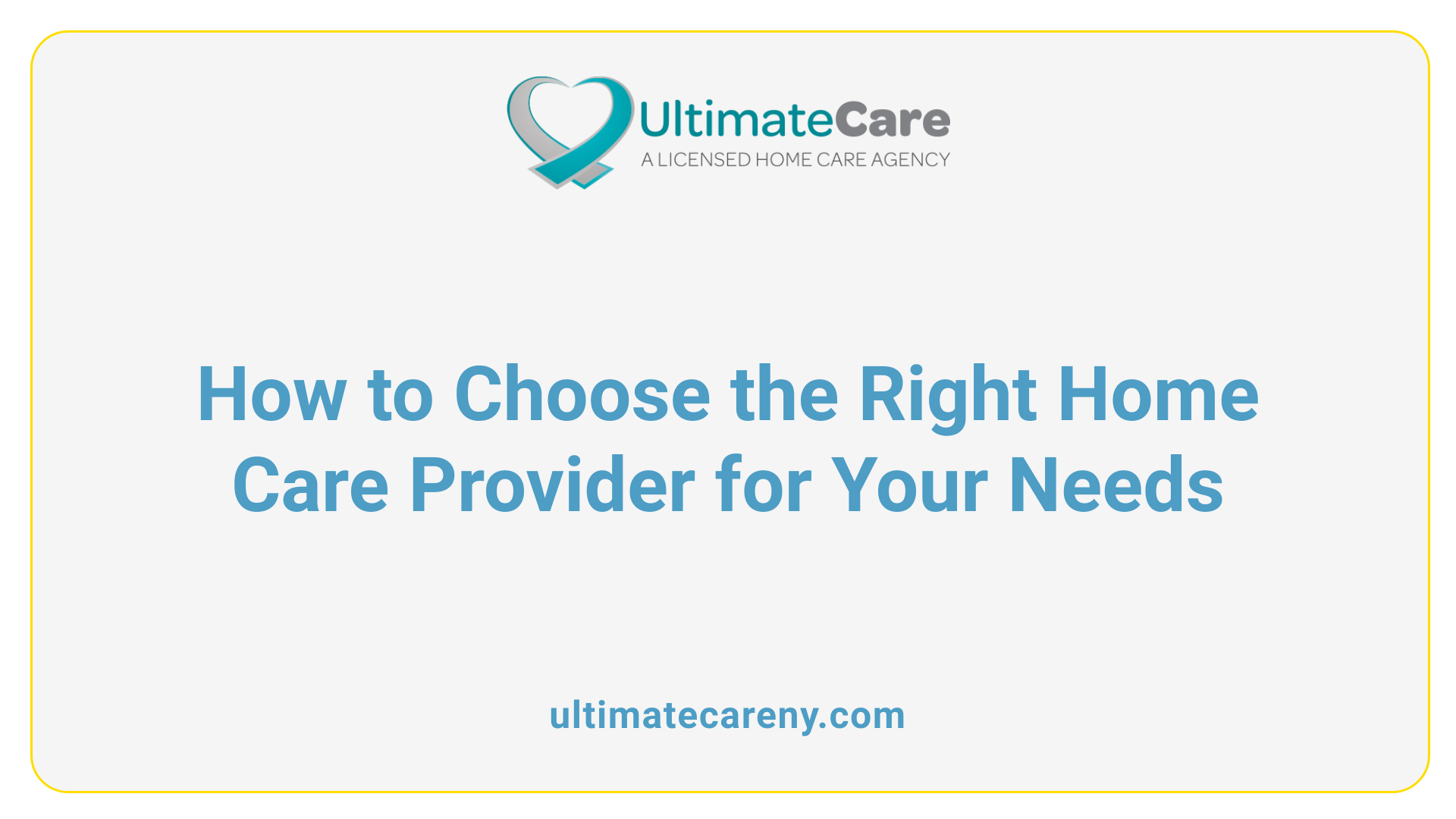 How to Choose the Right Home Care Provider for Your Needs