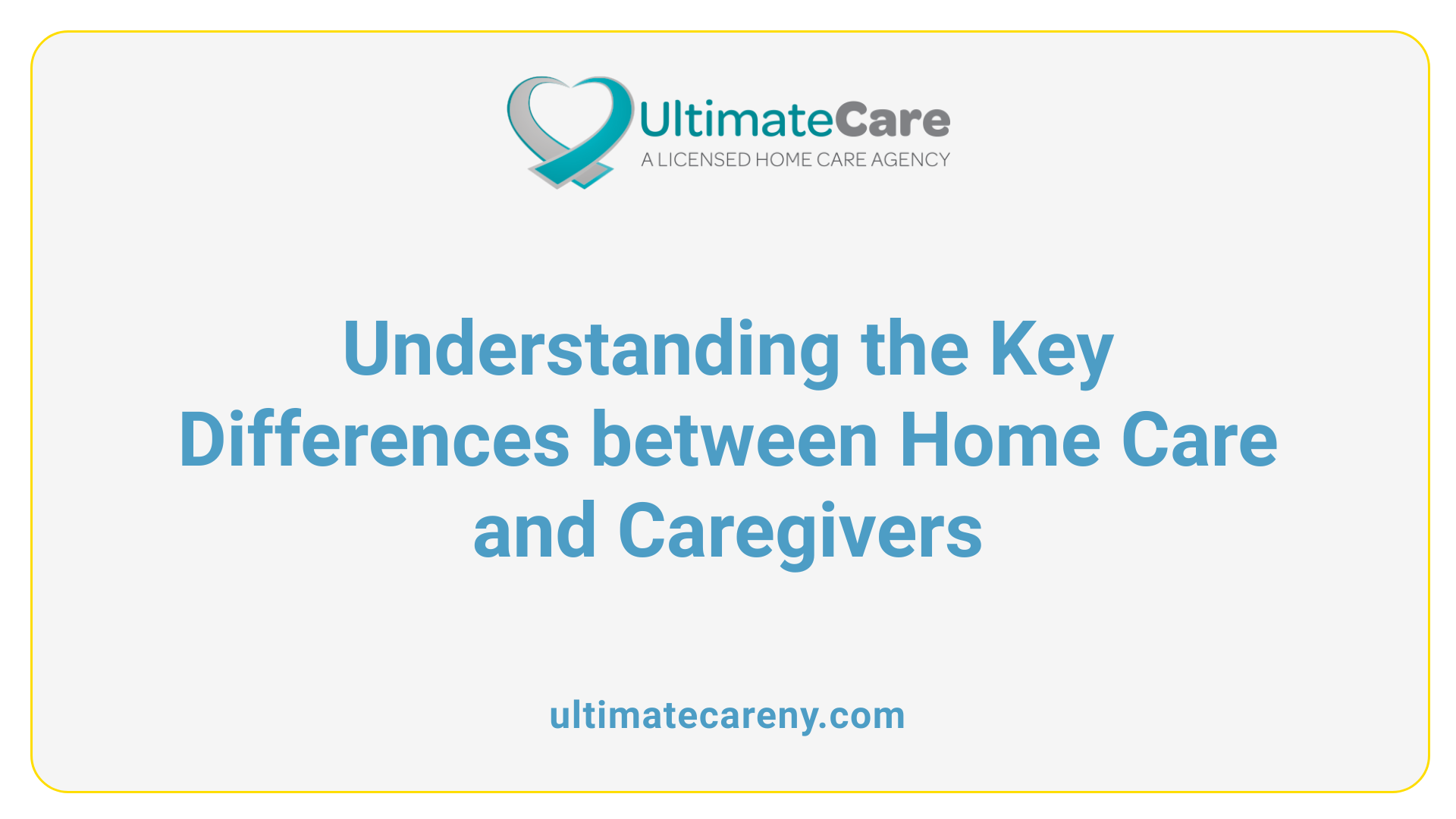Understanding the Key Differences between Home Care and Caregivers