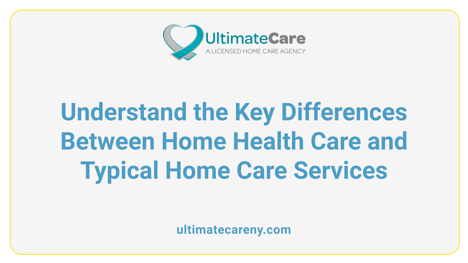 Understand the Key Differences Between Home Health Care and Typical Home Care Services