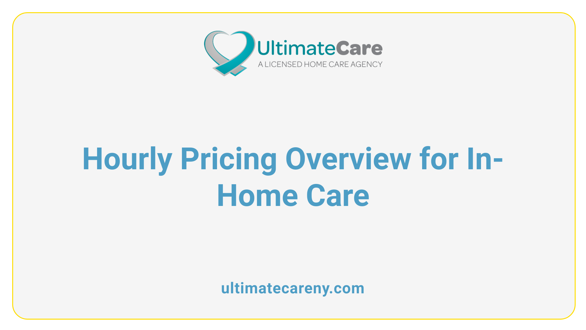 Hourly Pricing Overview for In-Home Care