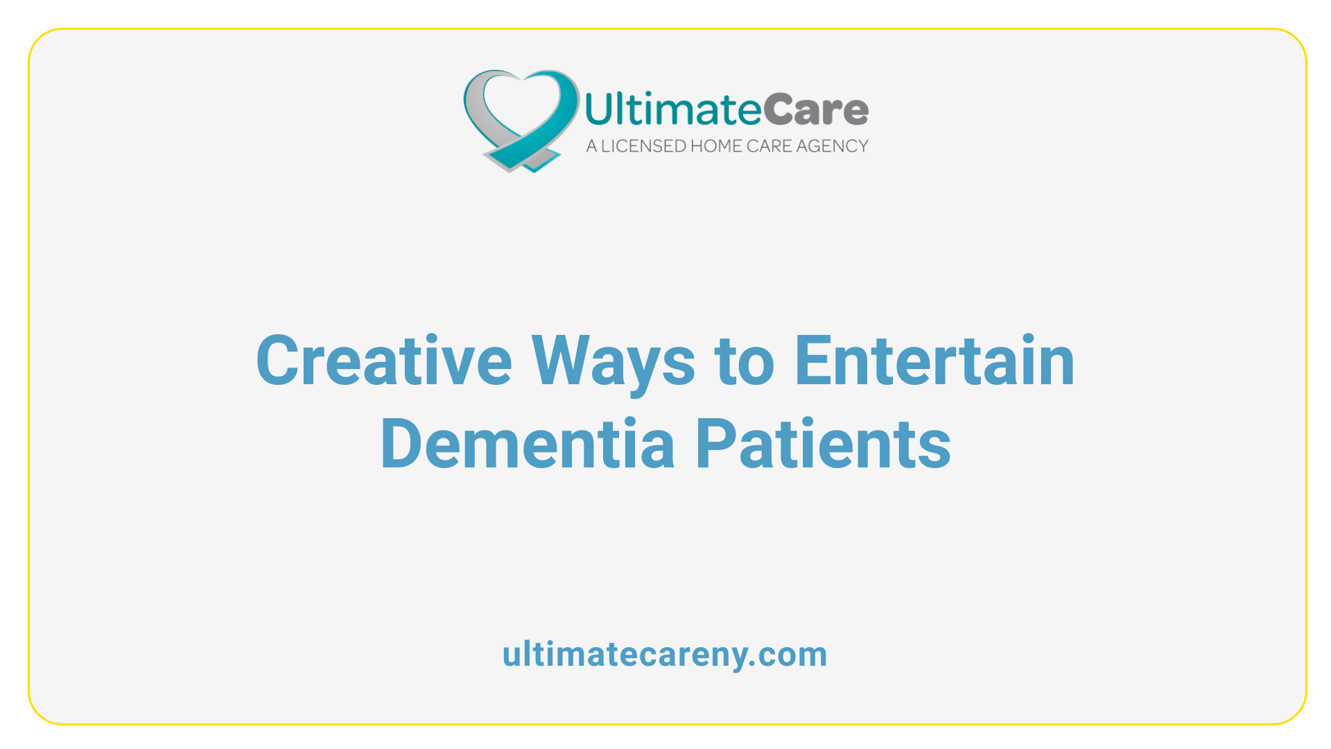 Creative Ways to Entertain Dementia Patients