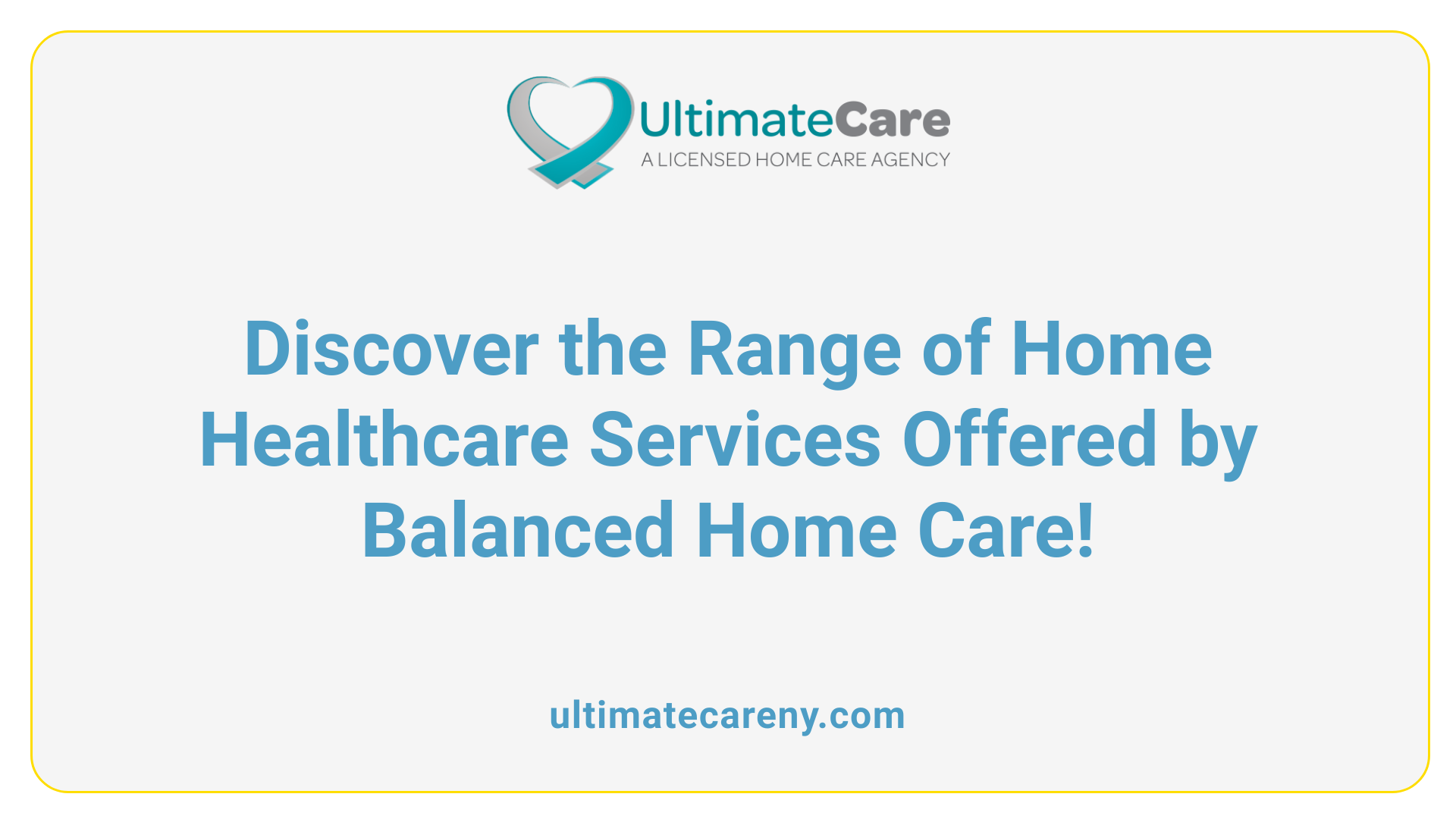 Discover the Range of Home Healthcare Services Offered by Balanced Home Care!