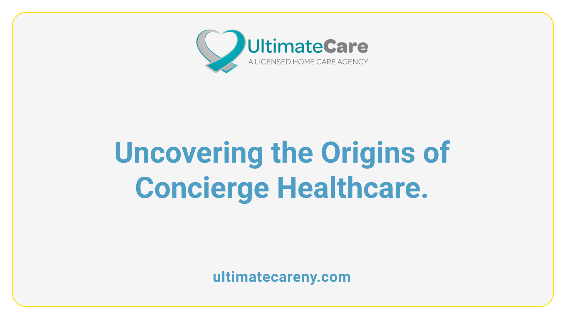 Uncovering the Origins of Concierge Healthcare.
