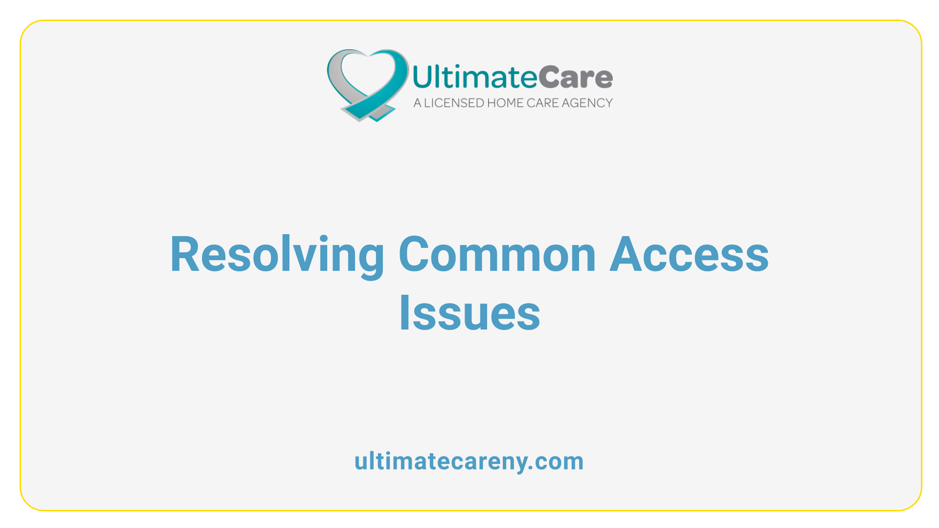 Resolving Common Access Issues
