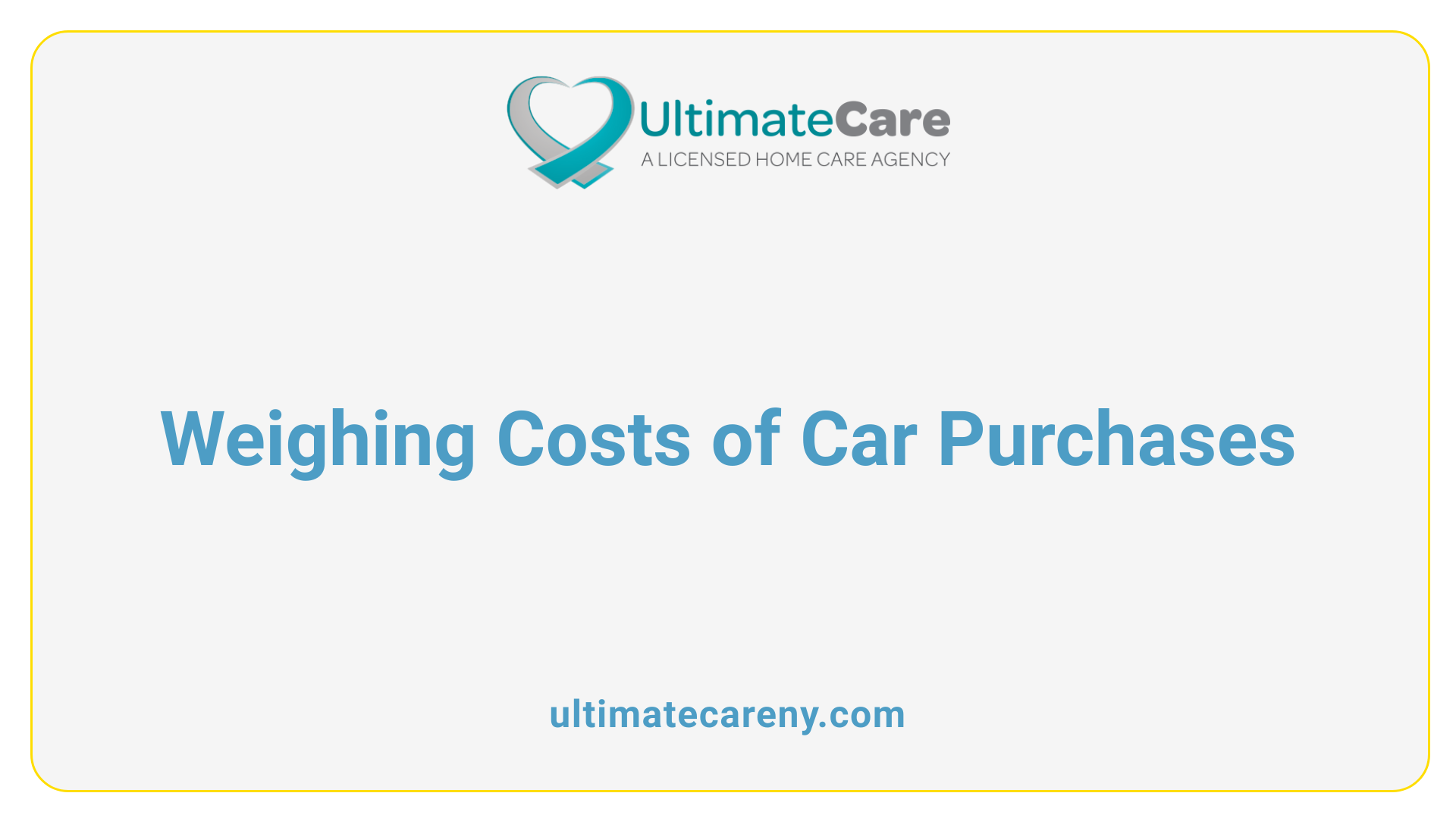 Weighing Costs of Car Purchases