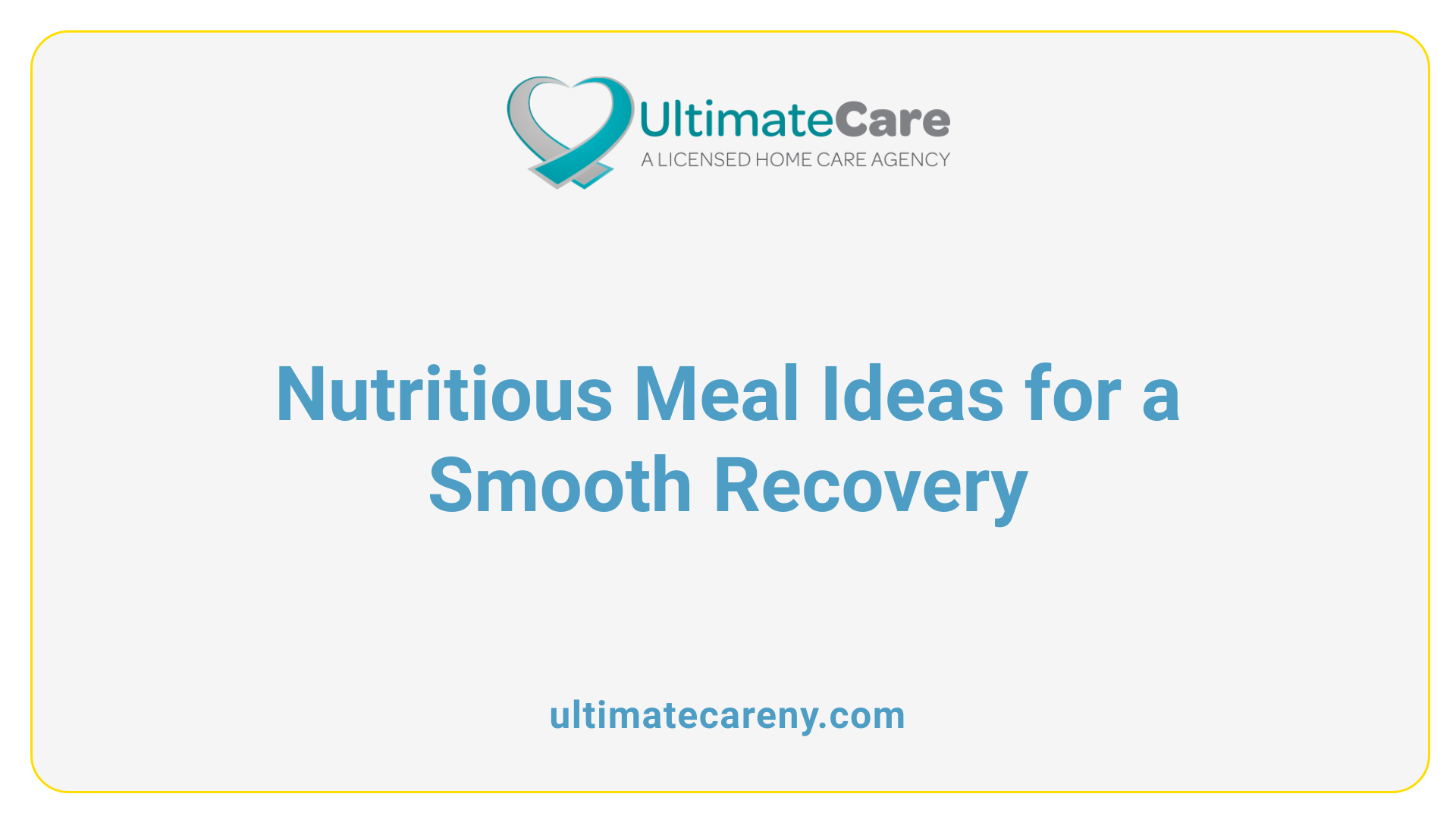 Nutritious Meal Ideas for a Smooth Recovery