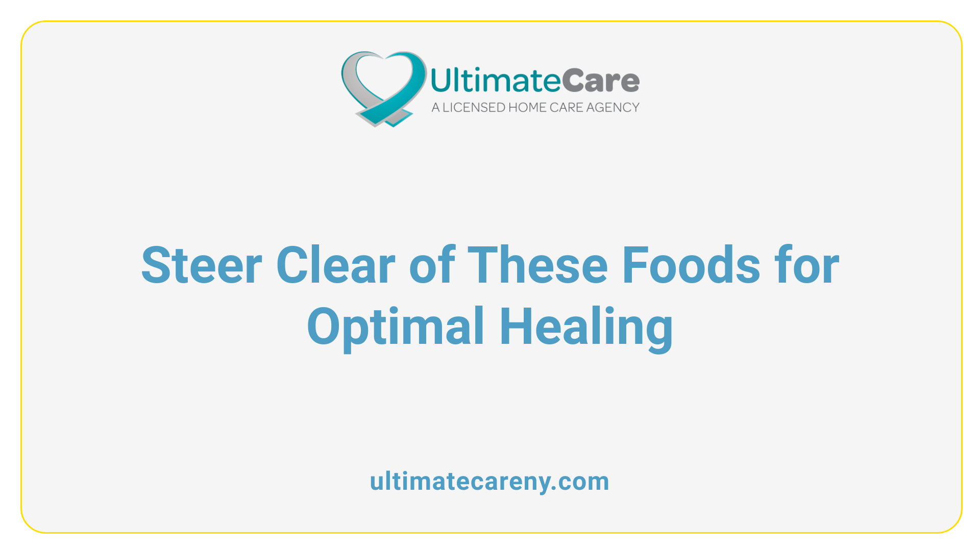 Steer Clear of These Foods for Optimal Healing