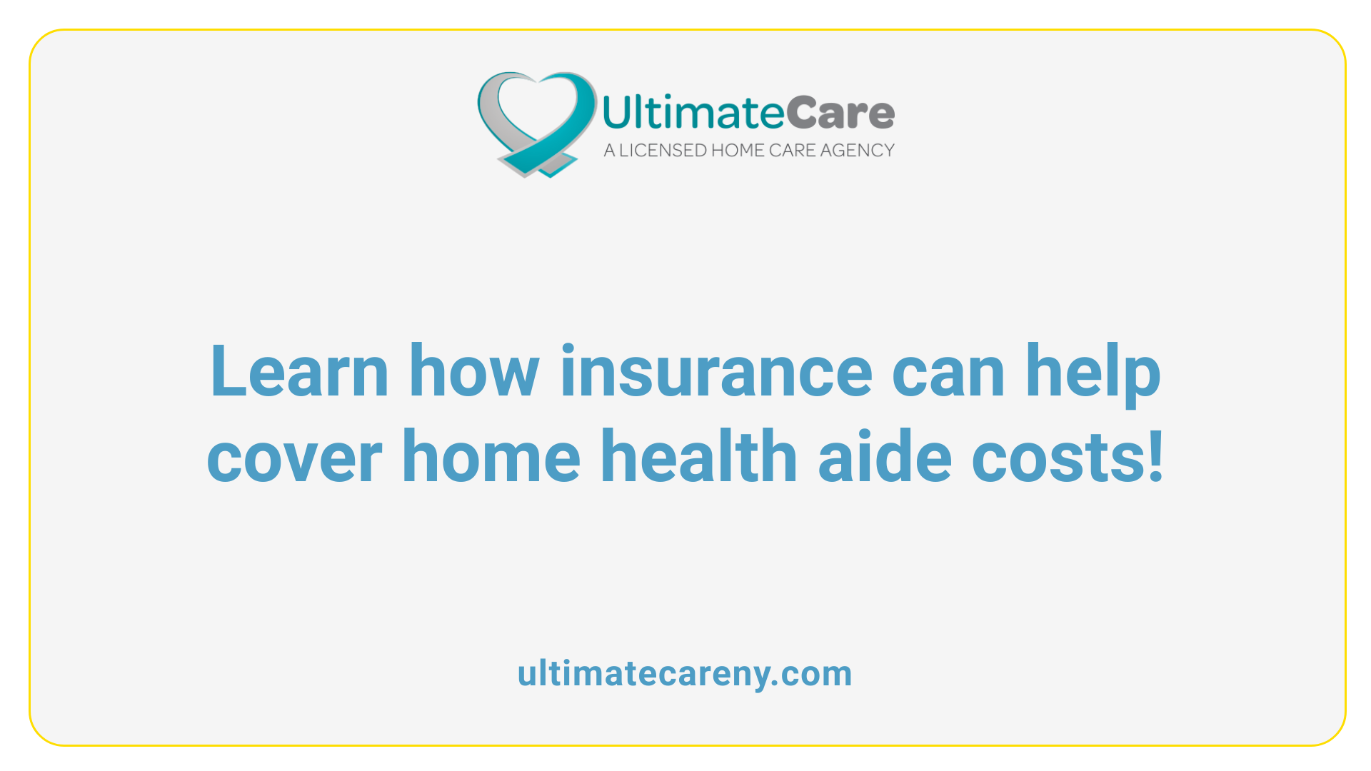 Learn how insurance can help cover home health aide costs!