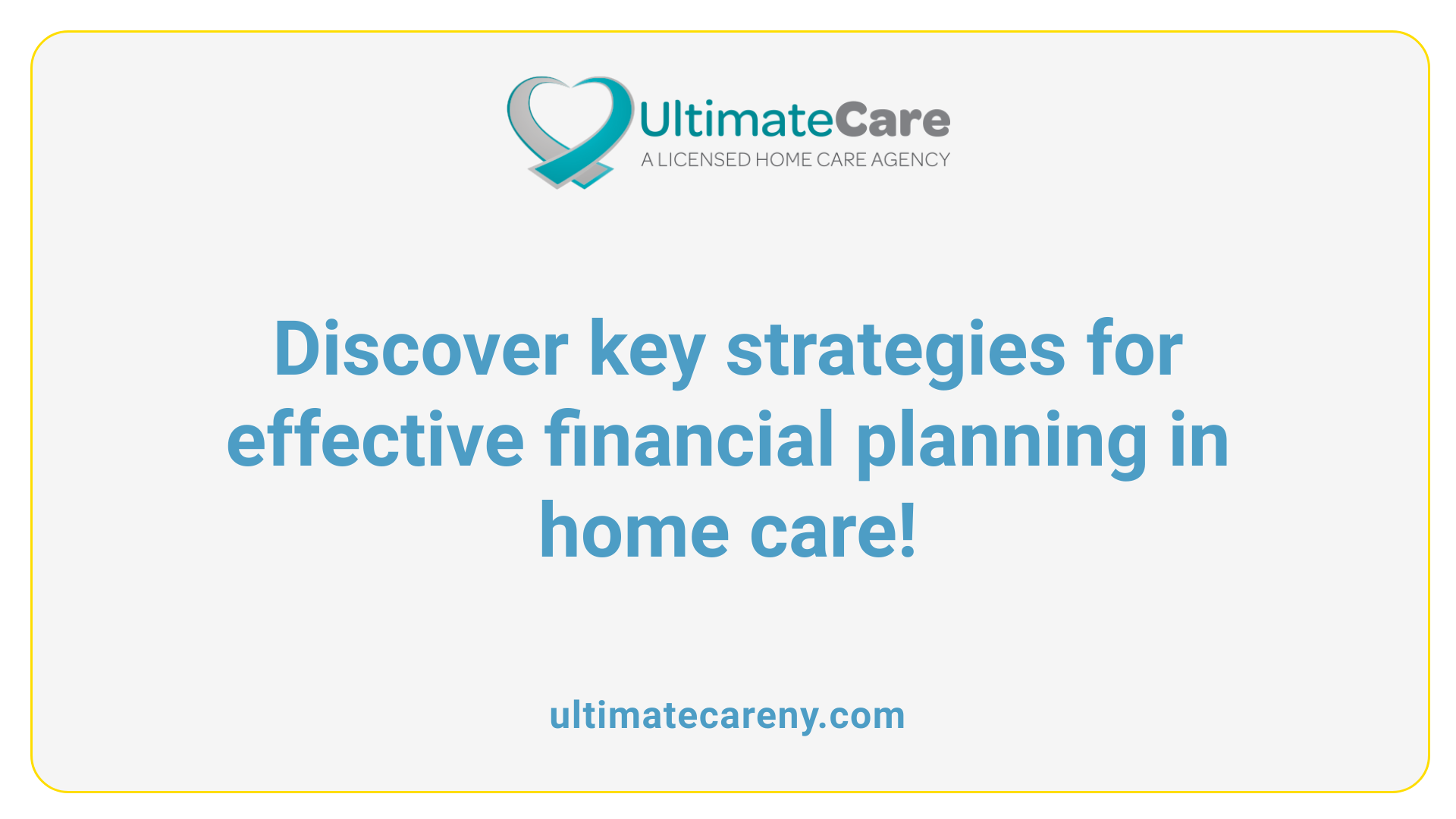 Discover key strategies for effective financial planning in home care!