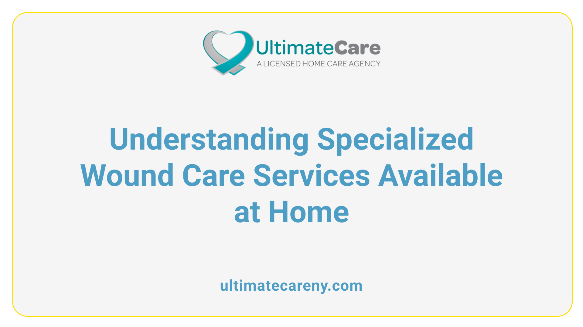 Understanding Specialized Wound Care Services Available at Home