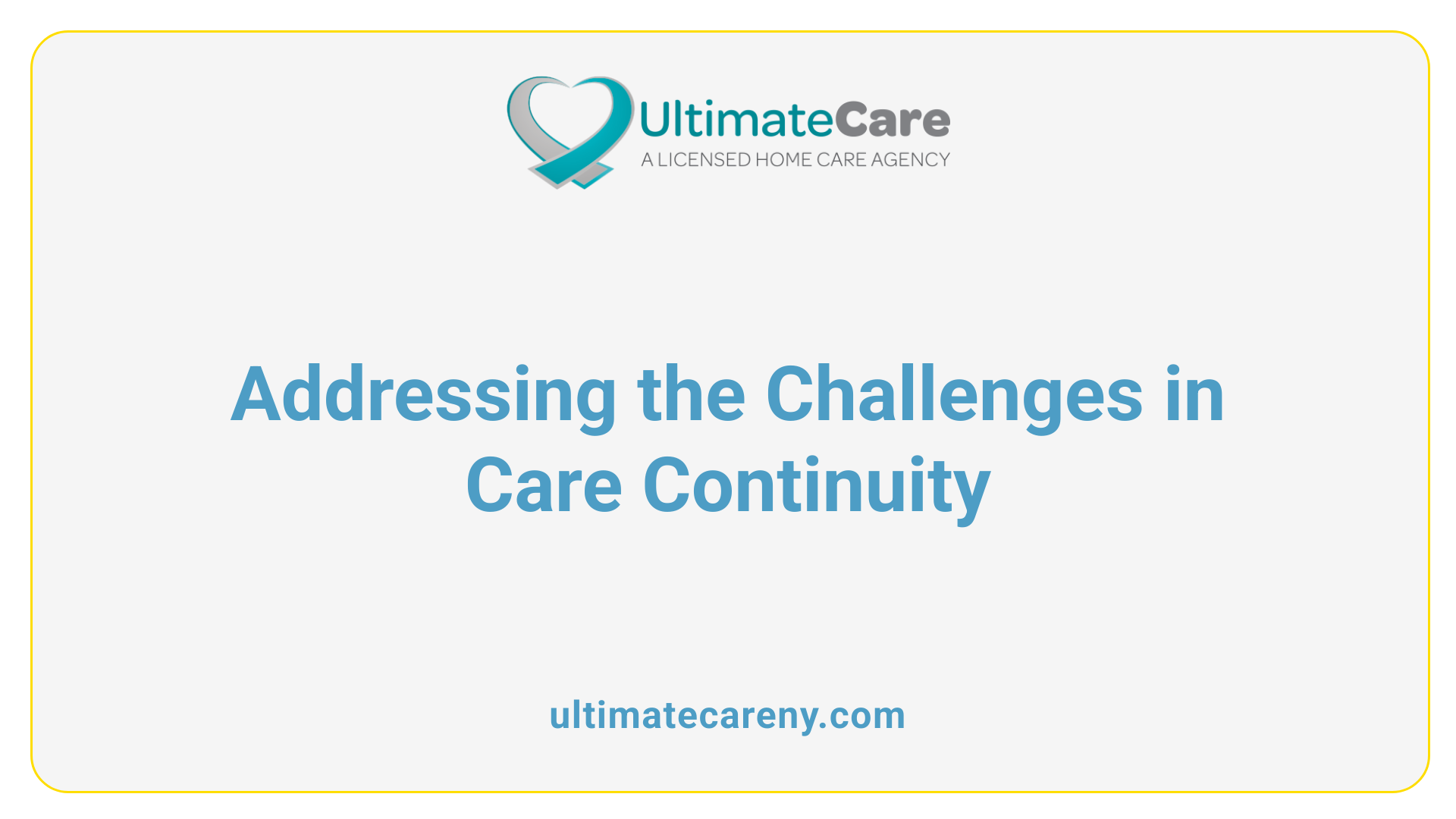 Addressing the Challenges in Care Continuity