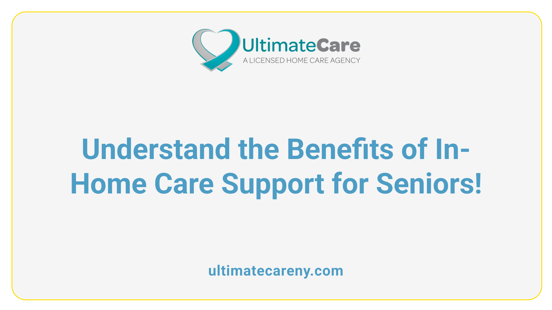 Understand the Benefits of In-Home Care Support for Seniors!