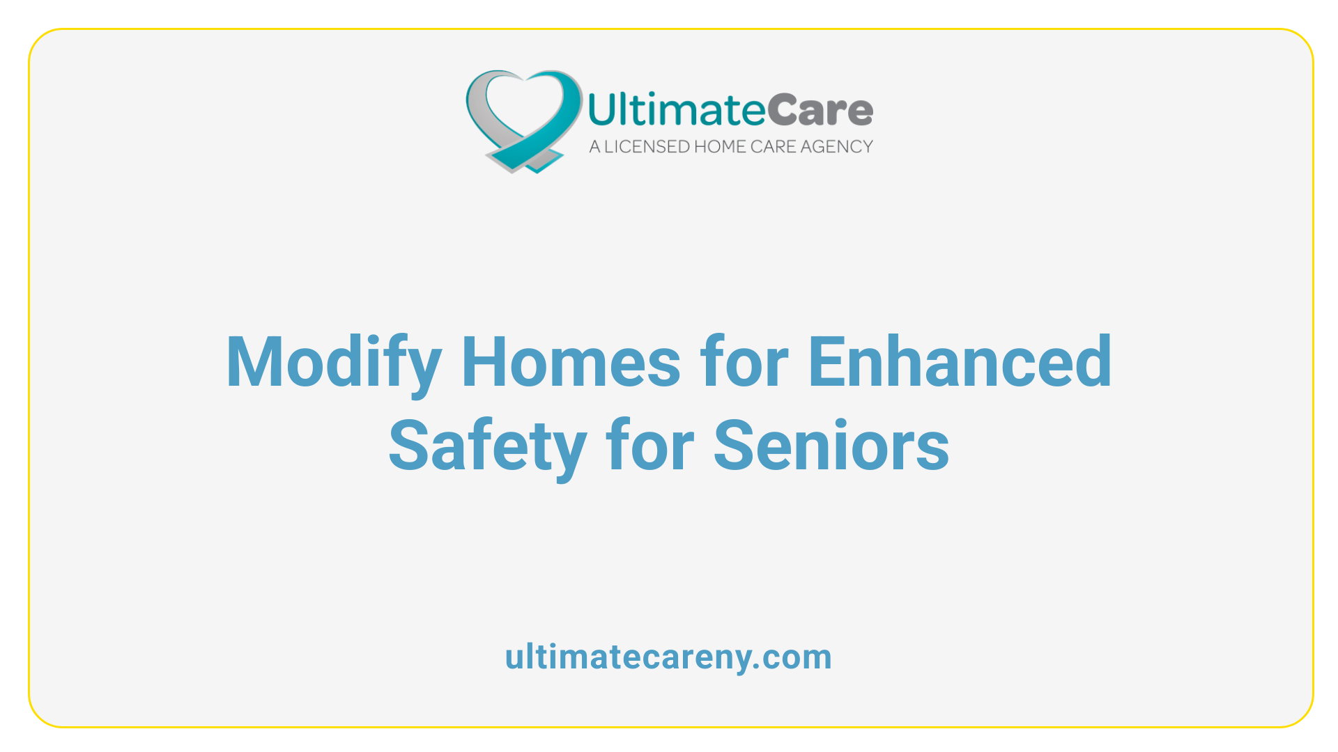 Modify Homes for Enhanced Safety for Seniors