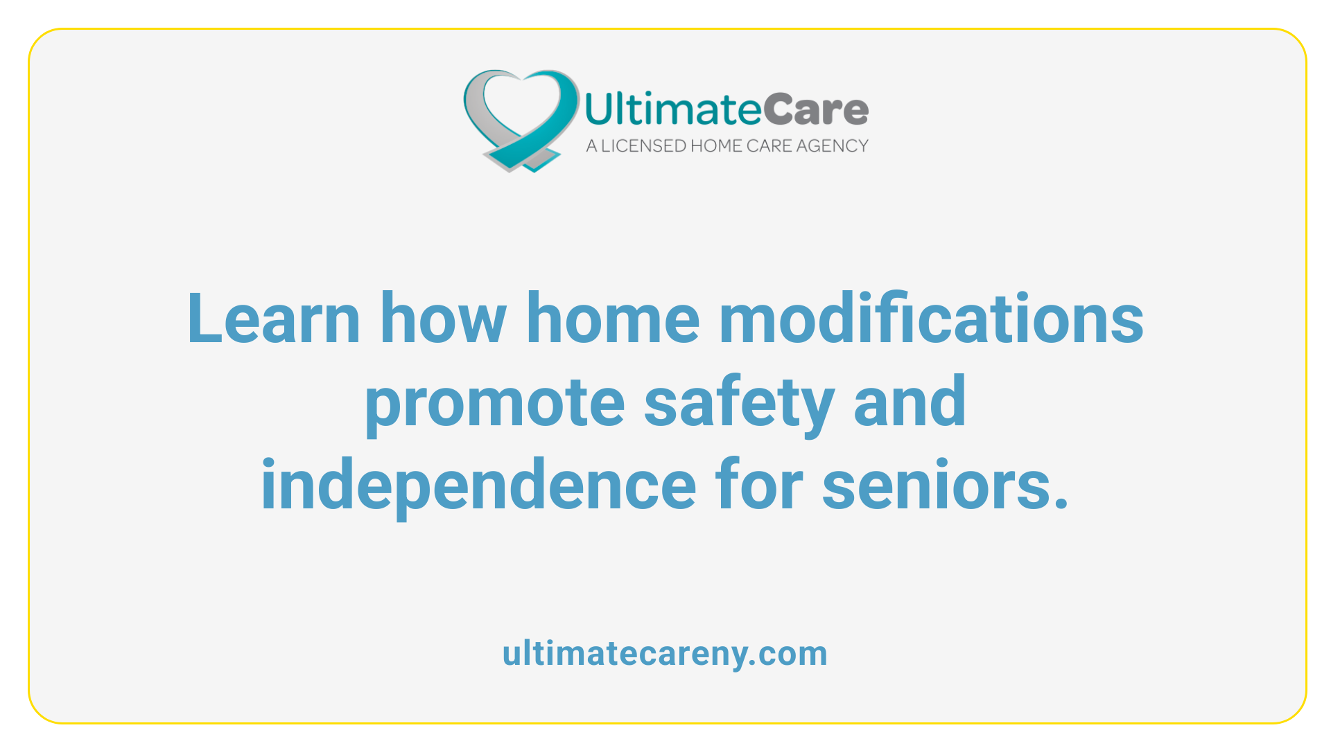 Learn how home modifications promote safety and independence for seniors.