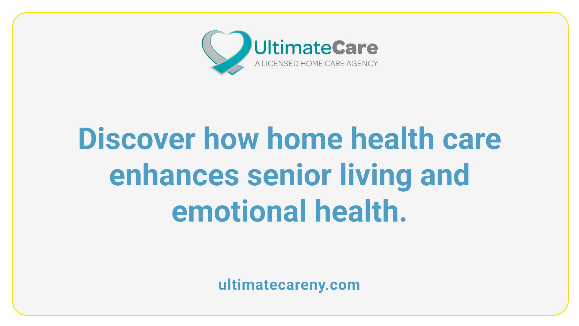 Discover how home health care enhances senior living and emotional health.