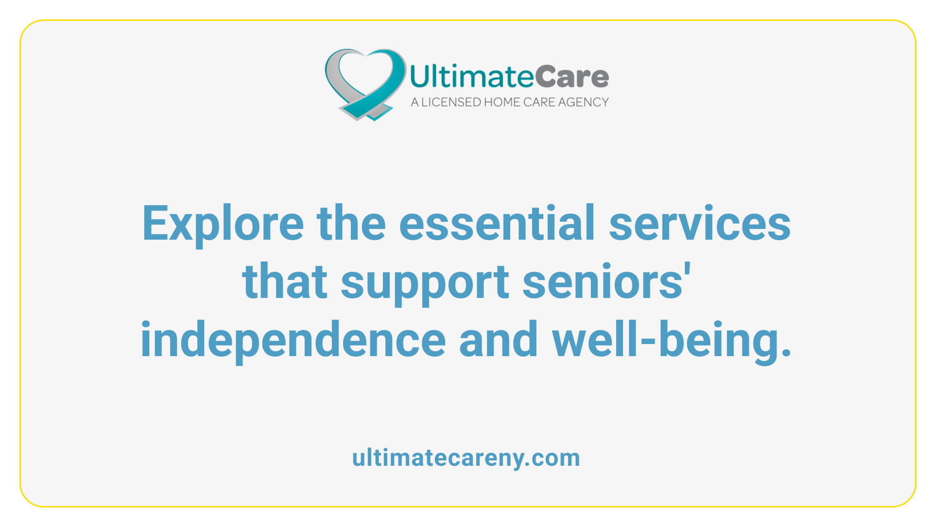 Explore the essential services that support seniors' independence and well-being.