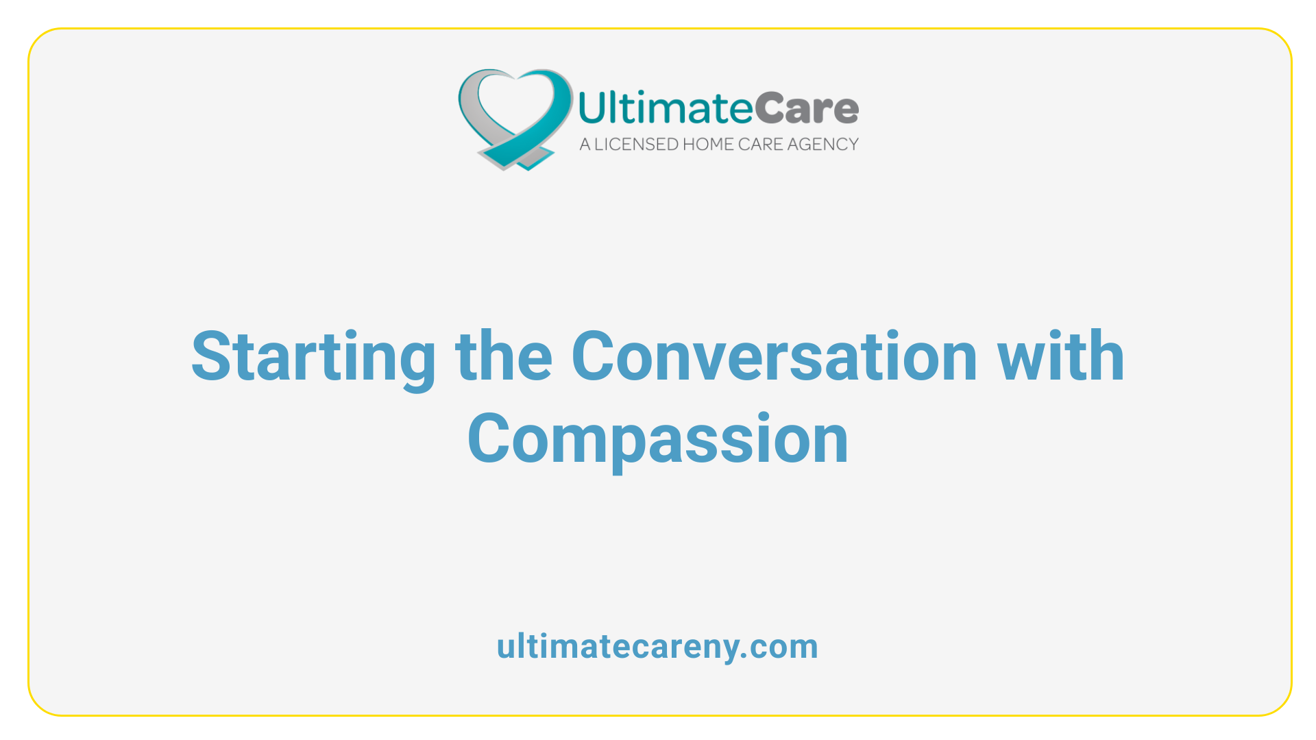 Starting the Conversation with Compassion