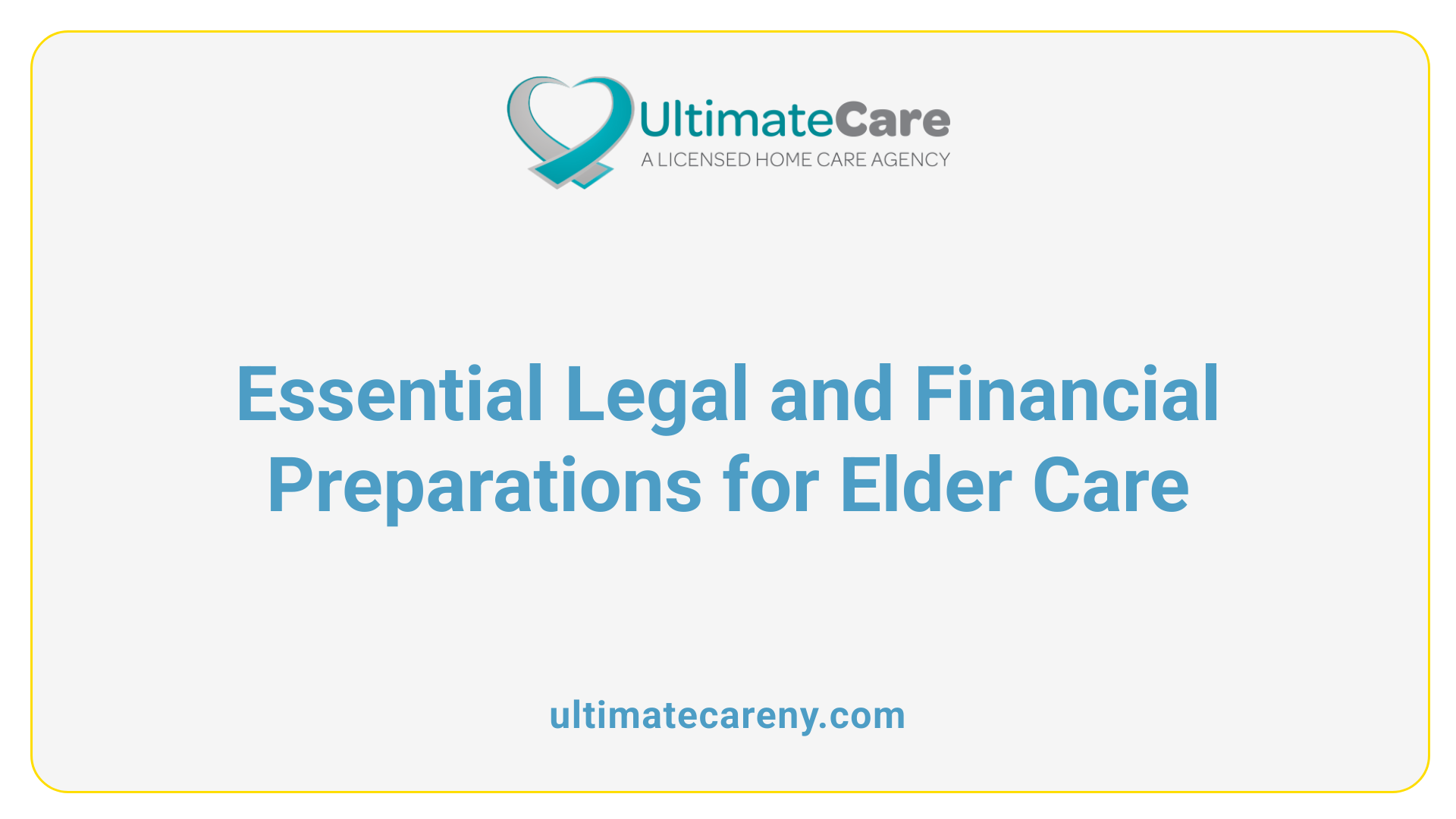 Essential Legal and Financial Preparations for Elder Care