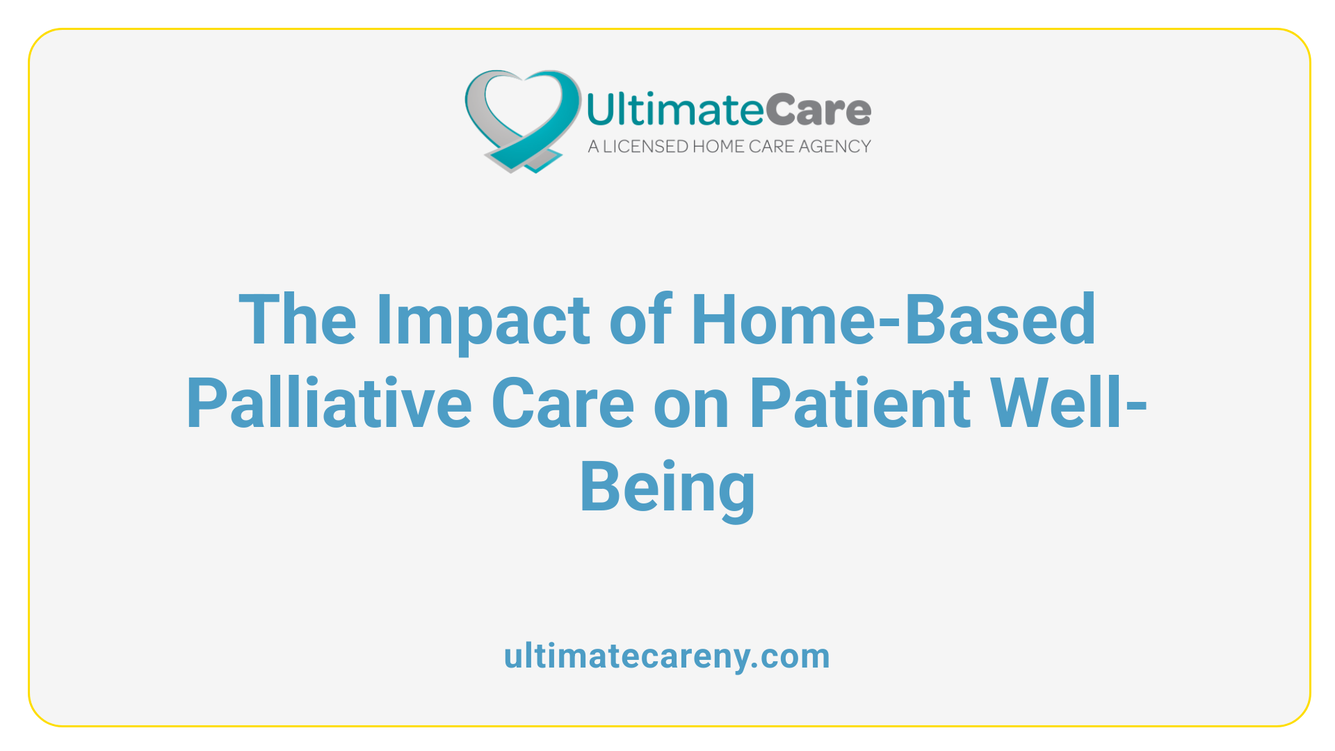 The Impact of Home-Based Palliative Care on Patient Well-Being