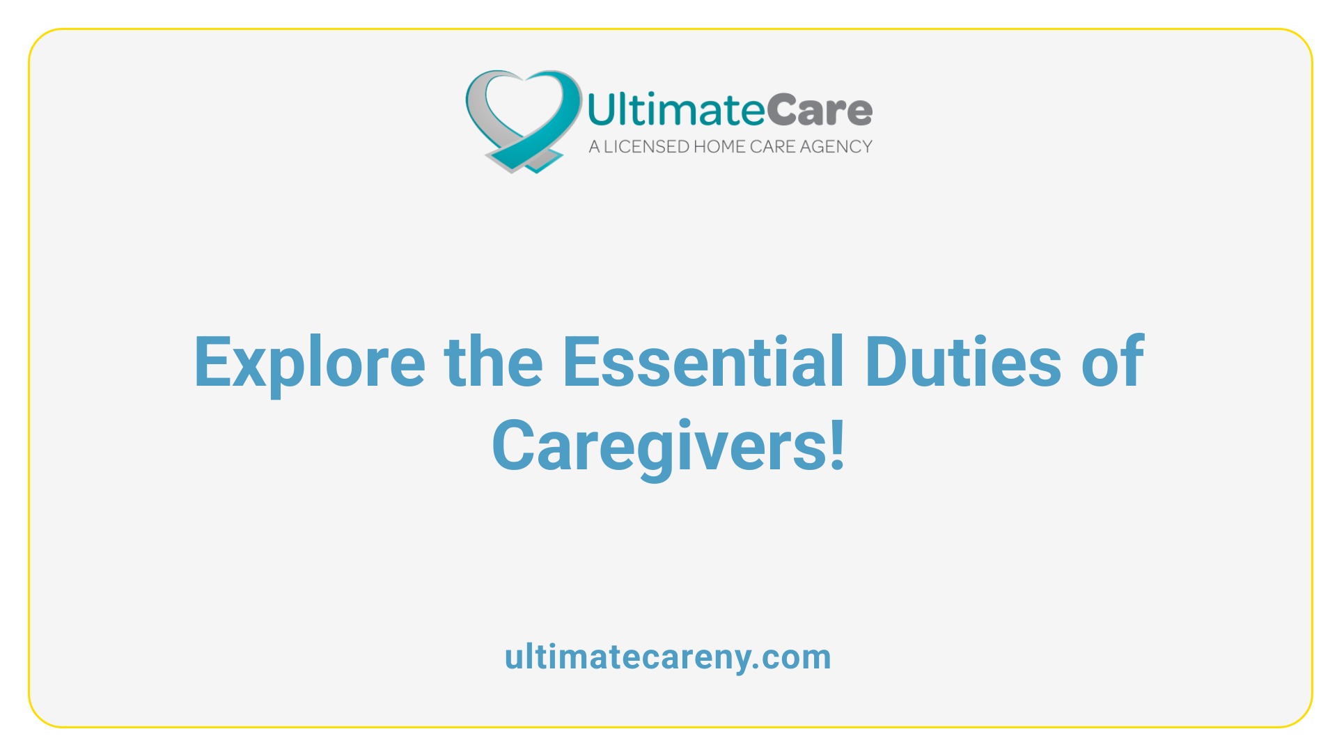 Explore the Essential Duties of Caregivers!