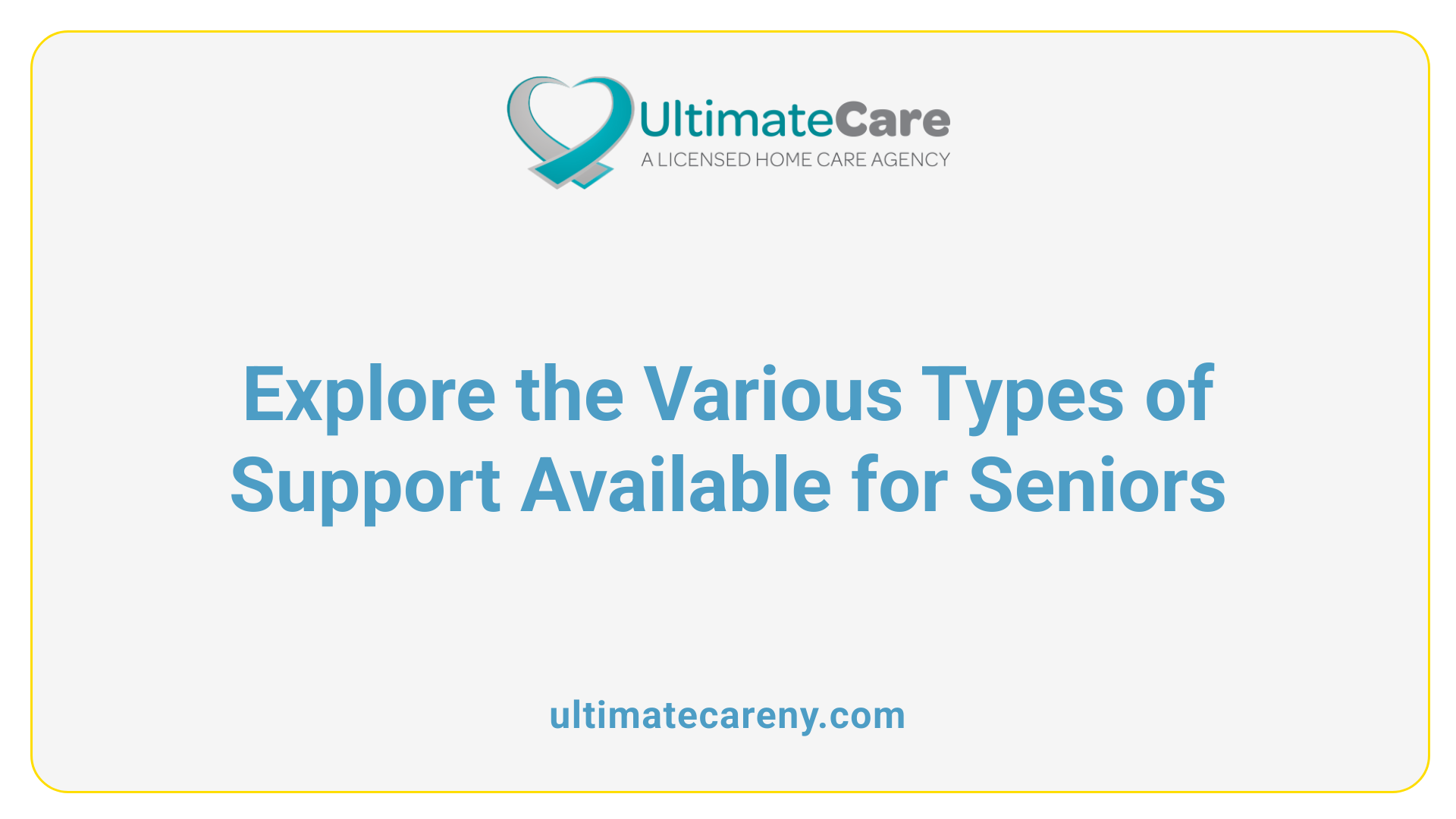 Explore the Various Types of Support Available for Seniors