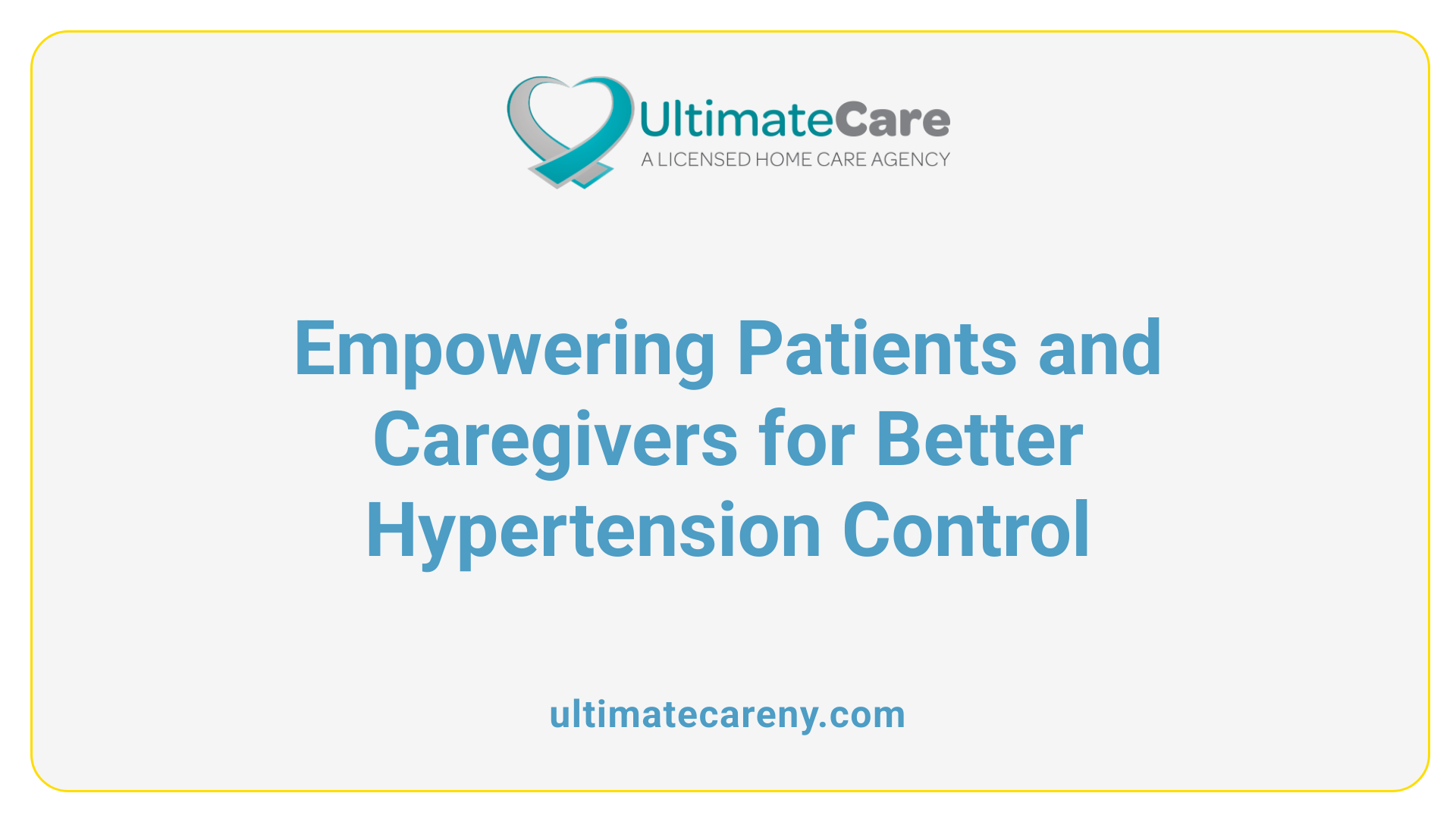 Empowering Patients and Caregivers for Better Hypertension Control