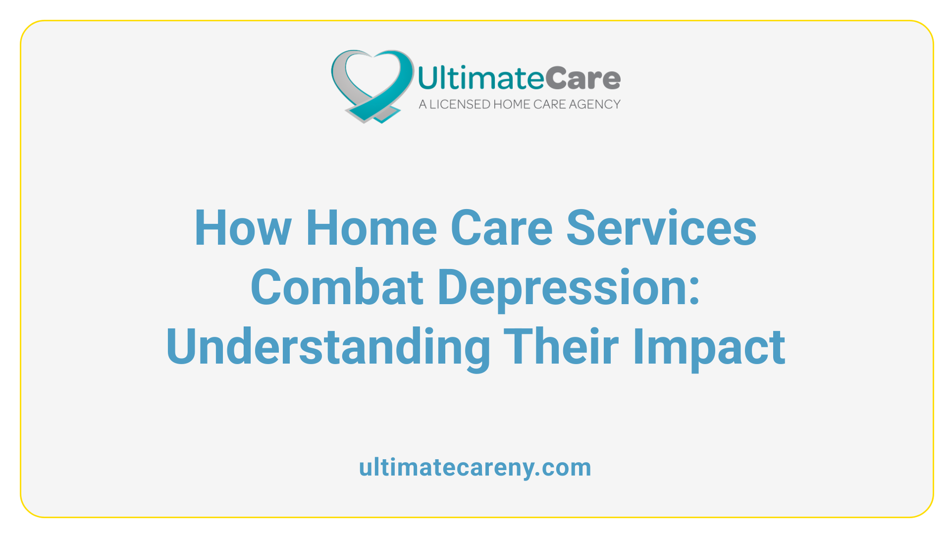 How Home Care Services Combat Depression: Understanding Their Impact