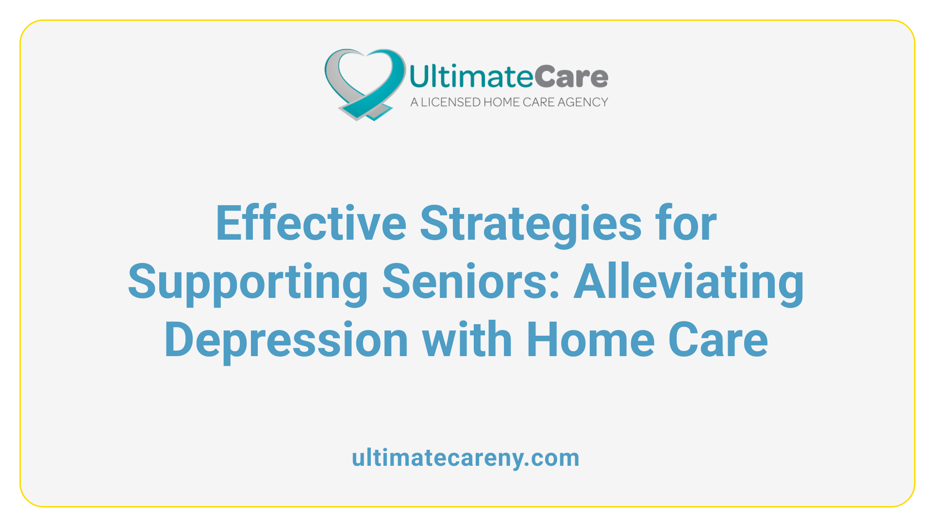 Effective Strategies for Supporting Seniors: Alleviating Depression with Home Care