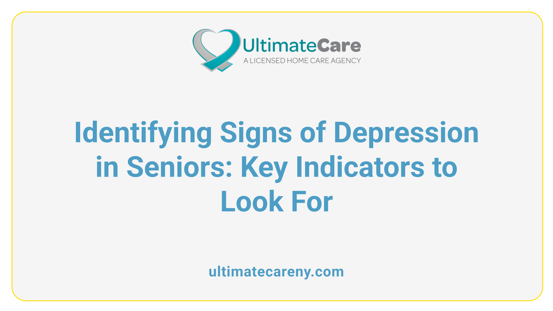Identifying Signs of Depression in Seniors: Key Indicators to Look For