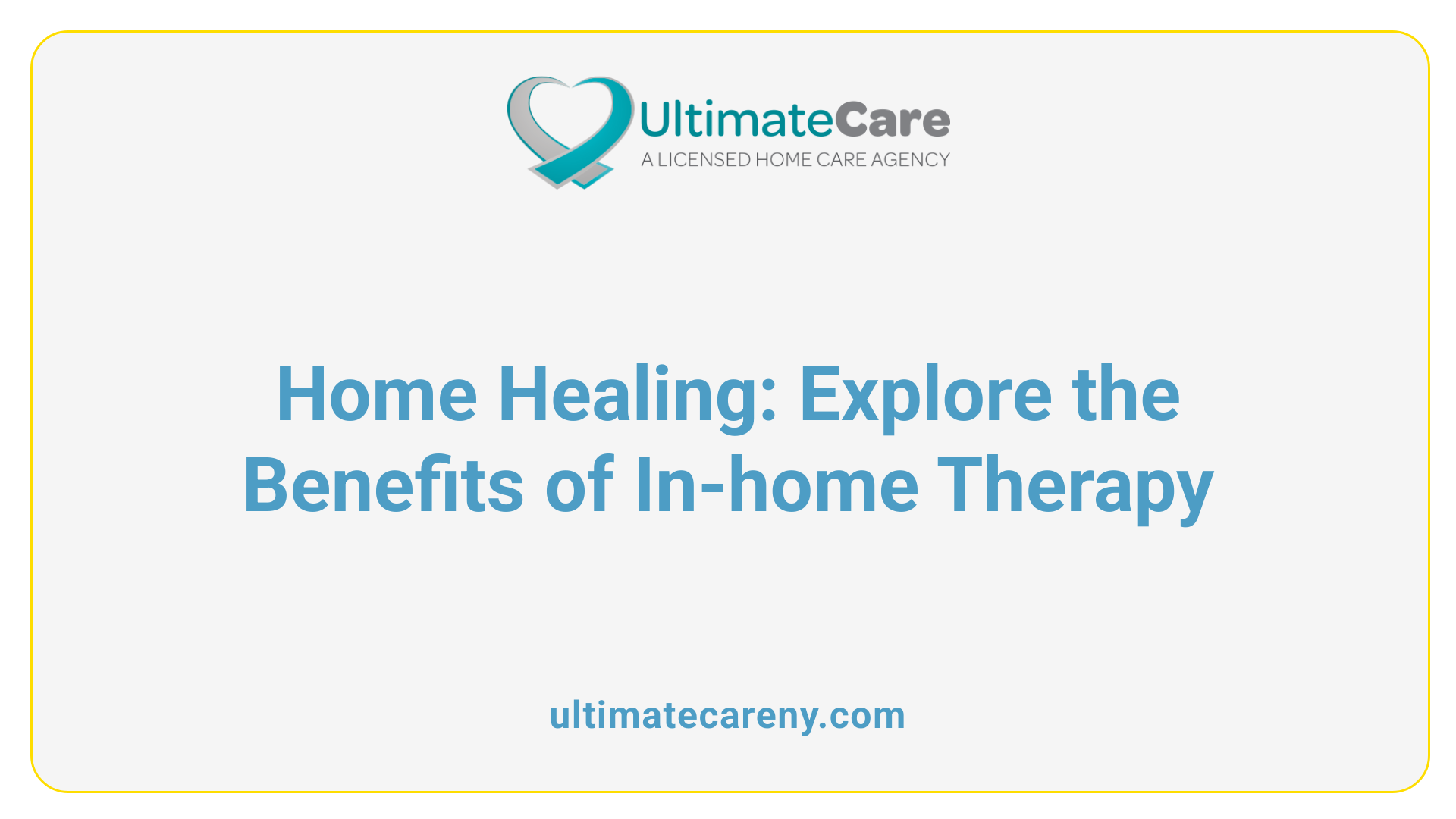 Home Healing: Explore the Benefits of In-home Therapy