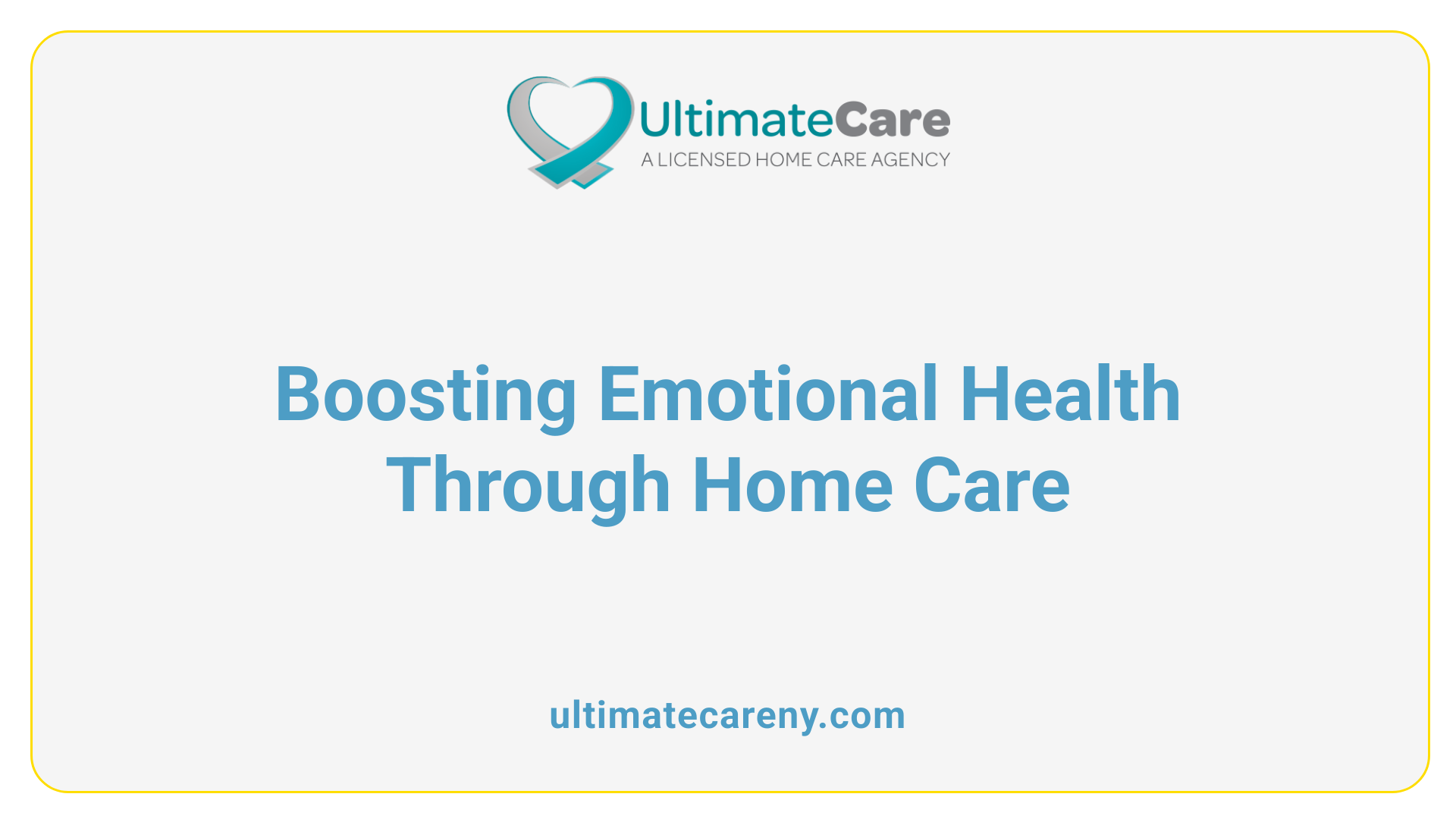 Boosting Emotional Health Through Home Care