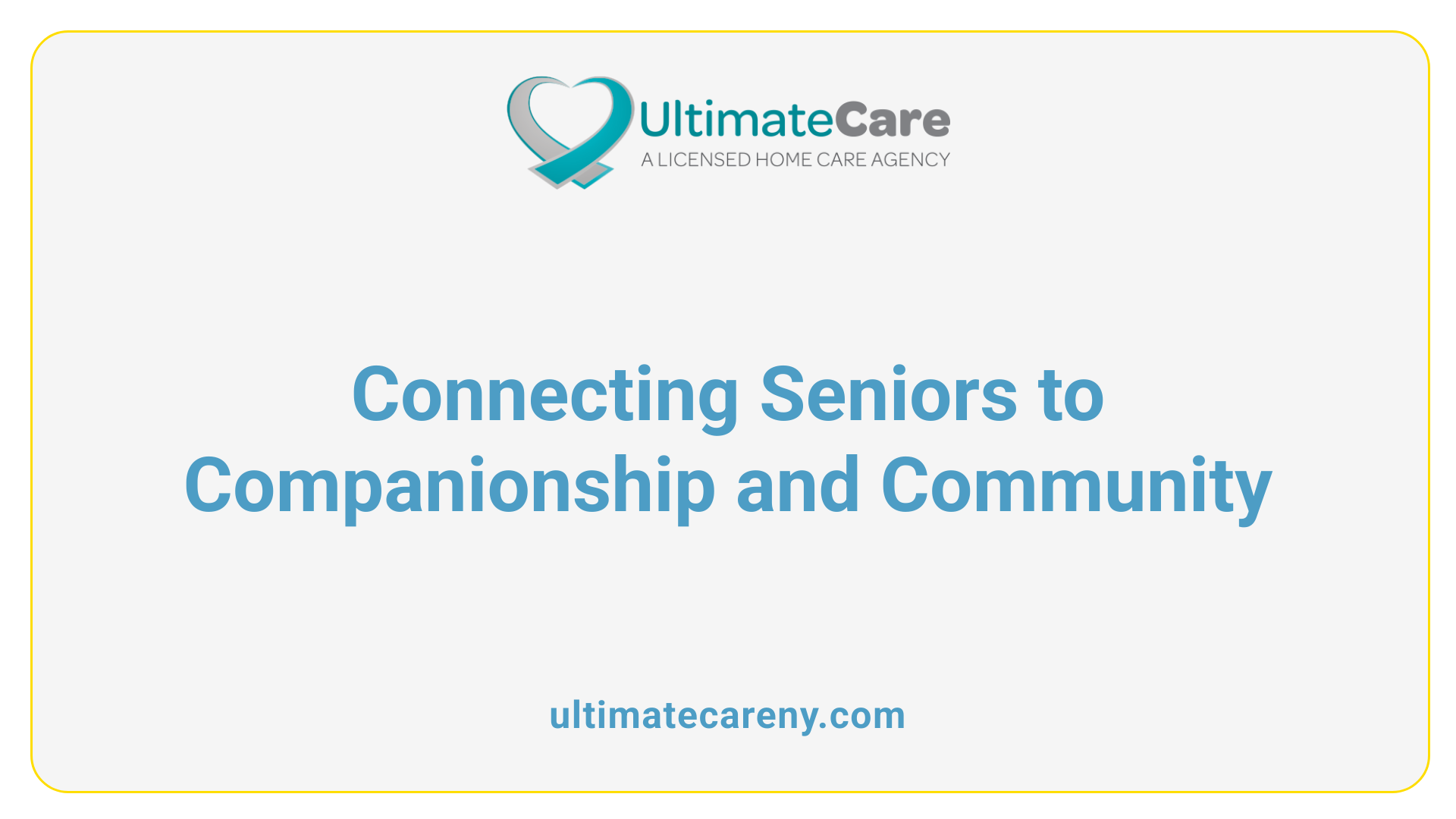 Connecting Seniors to Companionship and Community