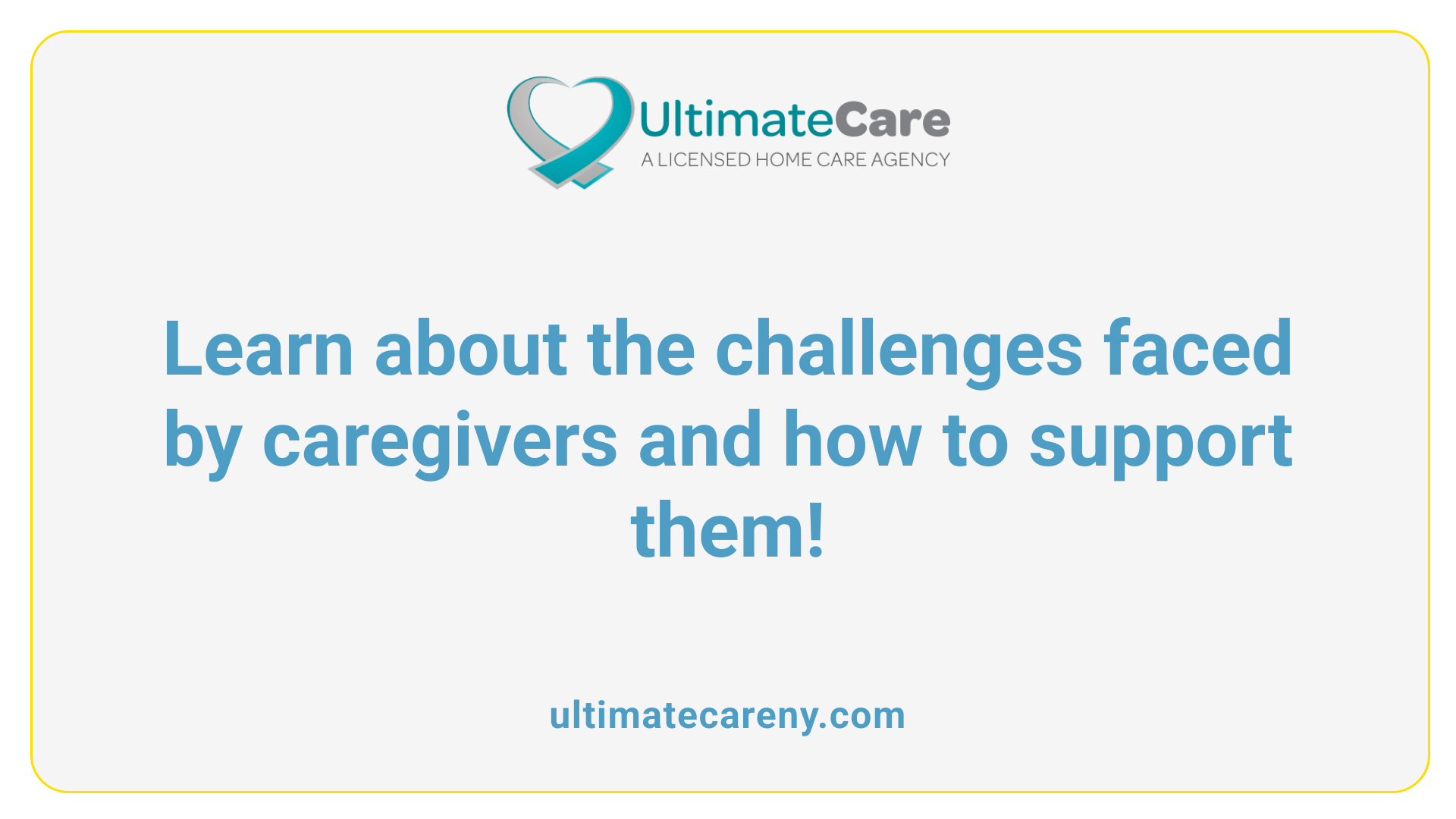 Learn about the challenges faced by caregivers and how to support them!