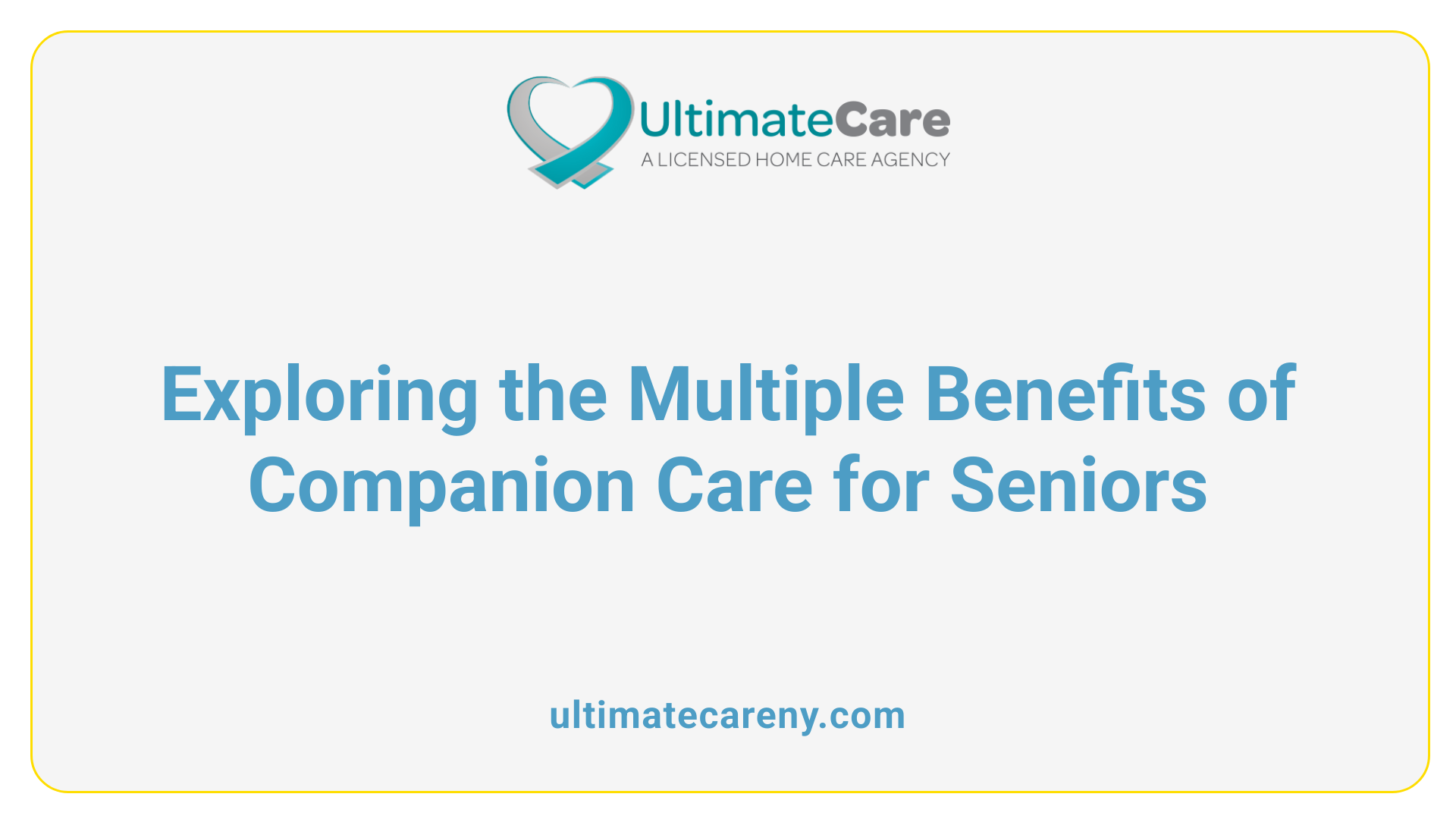 Exploring the Multiple Benefits of Companion Care for Seniors
